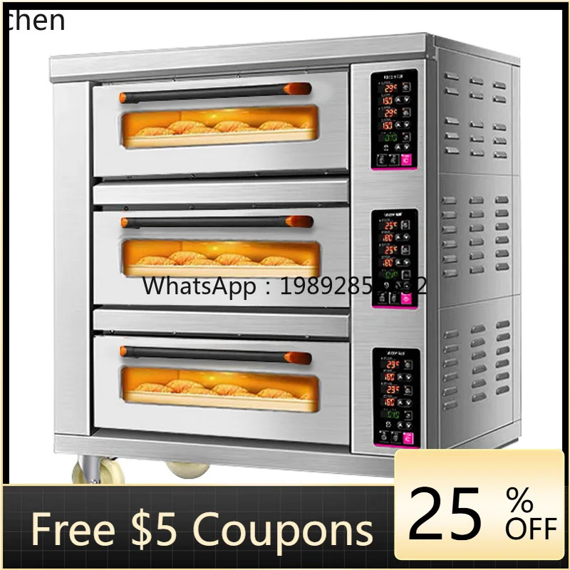 KX electric oven commercial heating three layers, six plates and nine , a full set of large baking cake shop equipment
KX electric oven commercial heating three layers, six plates and nine , a full set of large baking cake shop equipment