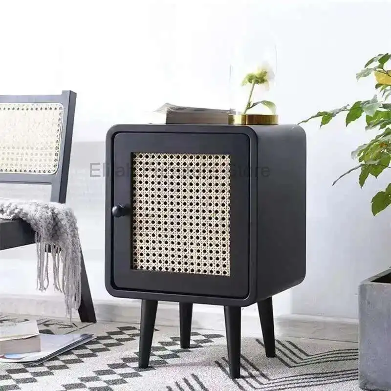 Simple Bedside Table Small Modern Wicker Woven Minimalist Nordic Bedroom Retro Storage Narrow Bedside Cabinet
Simple Bedside Table Small Modern Wicker Woven Minimalist Nordic Bedroom Retro Storage Narrow Bedside Cabinet