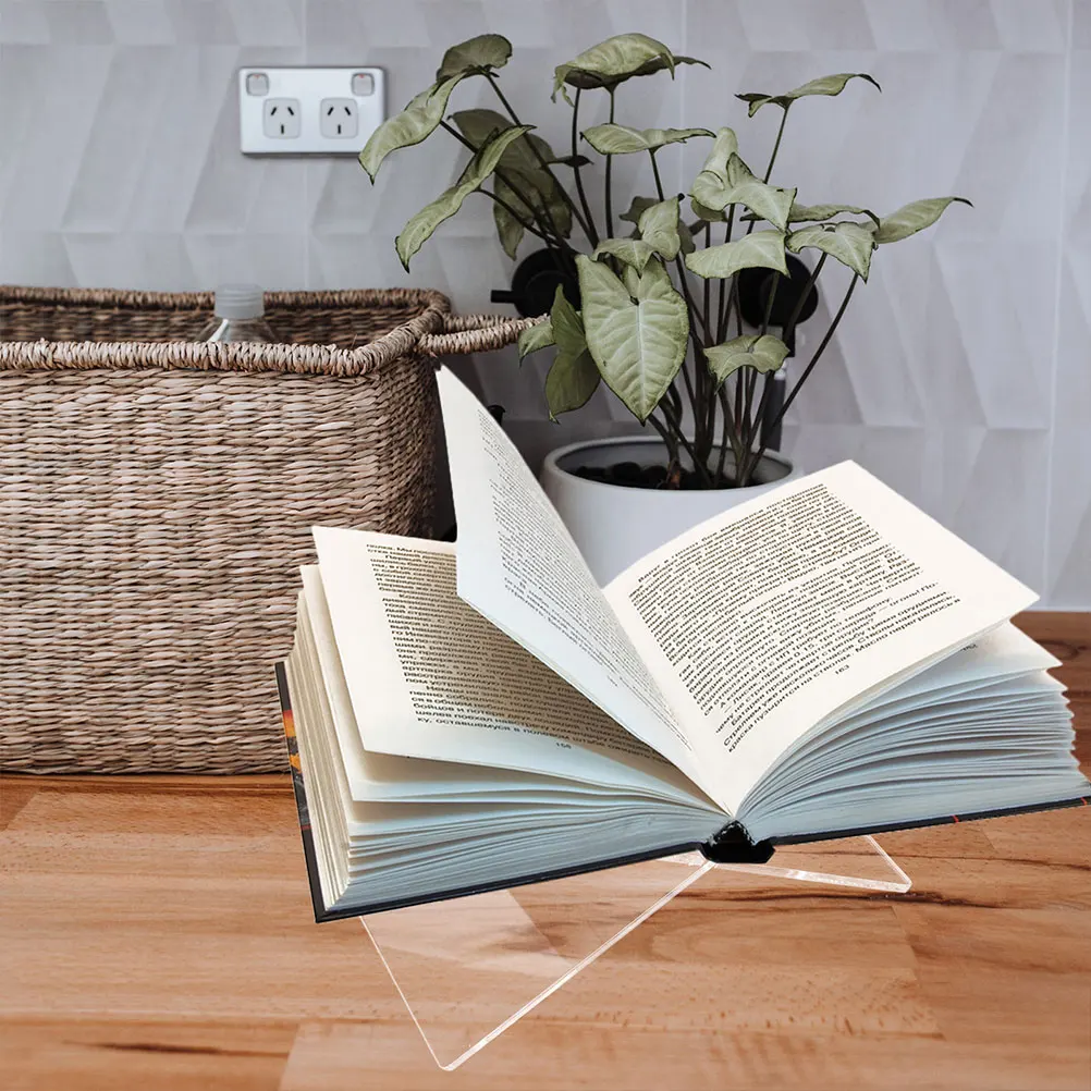 2Pcs Stable Base Acrylic Book Stand X Shaped Design for Reading Display and Craft Projects X Shape Stand Book Holder
2Pcs Stable Base Acrylic Book Stand X Shaped Design for Reading Display and Craft Projects X Shape Stand Book Holder