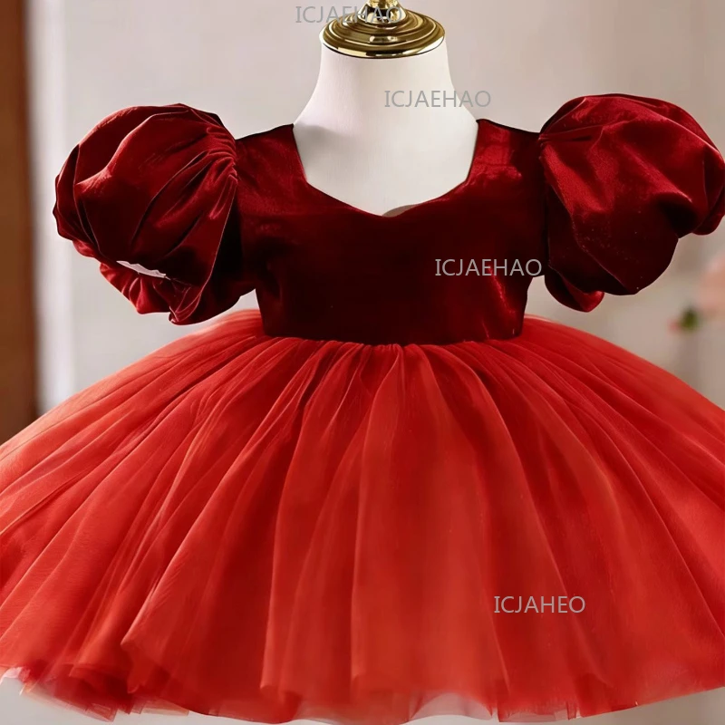 Children TutuKids Princess Dress Puff Sleeve New Skirt First Birthday Baby Girl Formal Pageant Gown Elegant Evening Costume
Children TutuKids Princess Dress Puff Sleeve New Skirt First Birthday Baby Girl Formal Pageant Gown Elegant Evening Costume