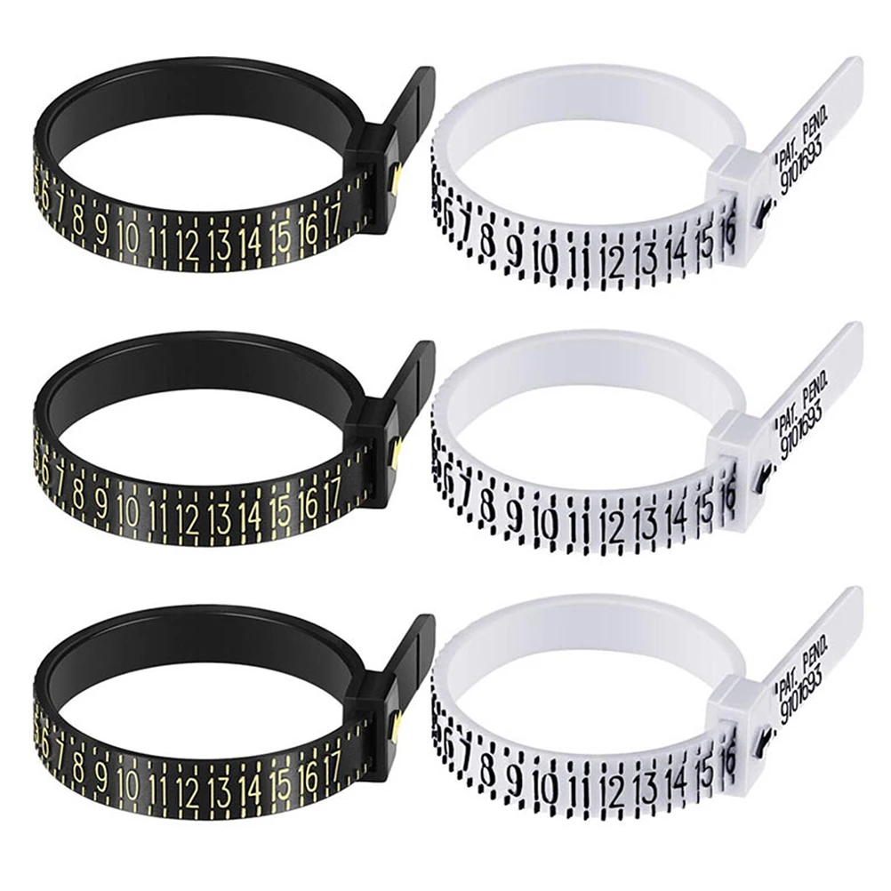 6pcs Ring Measurement Tool Size Measurer Gauge White for Rings Finger Measuring Reusable Plastic Usa Sizes Adjustable
6pcs Ring Measurement Tool Size Measurer Gauge White for Rings Finger Measuring Reusable Plastic Usa Sizes Adjustable