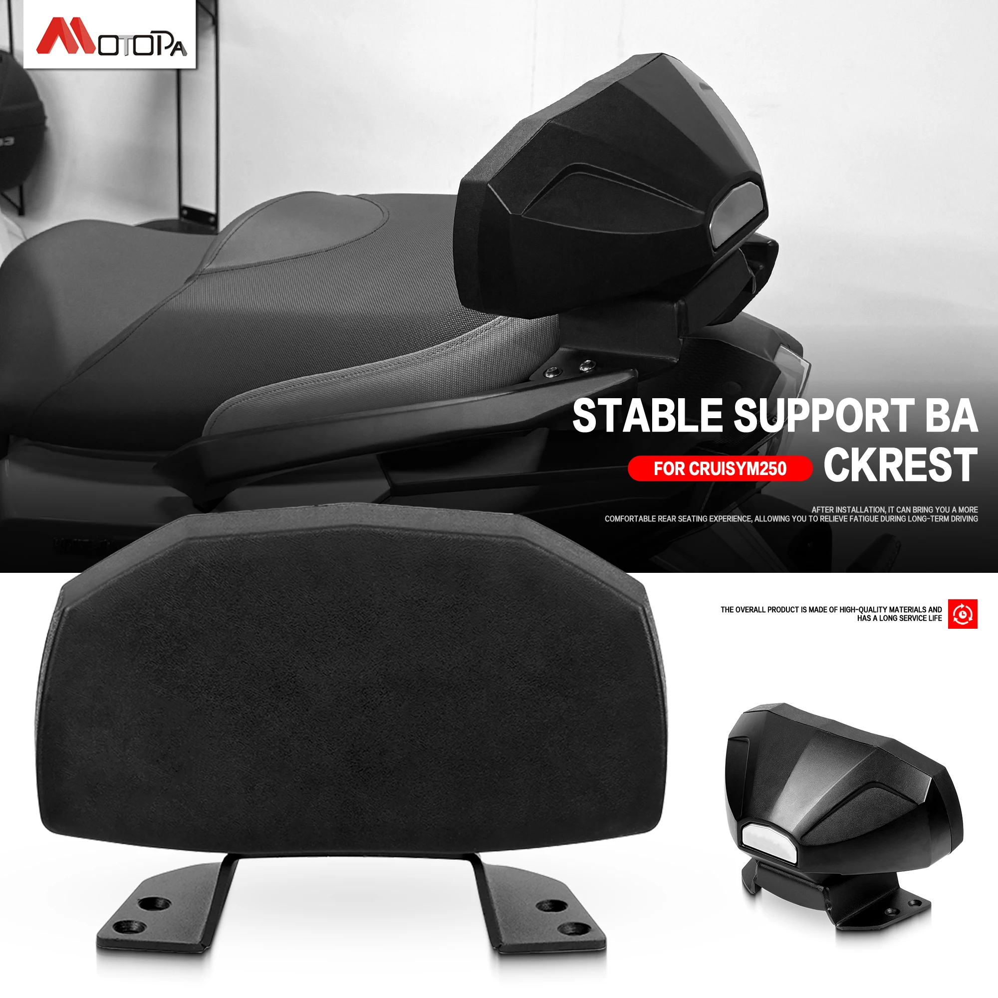 Для SYM CRUISYM 250 Cruisym 250 мотоцикла, подушка для спинки заднего пассажирского сиденья, подушка для спинки для SYM CRUISYM 250
Для SYM CRUISYM 250 Cruisym 250 мотоцикла, подушка для спинки заднего пассажирского сиденья, подушка для спинки для SYM CRUISYM 250