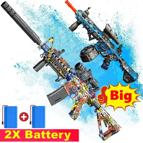 M416 M4A1 Electric Gel Ball Blaster Toy Gun Outdoor Shooting Sport Bullet Gun Model Toys Gift for Kids Adults (Bullets Excluded)