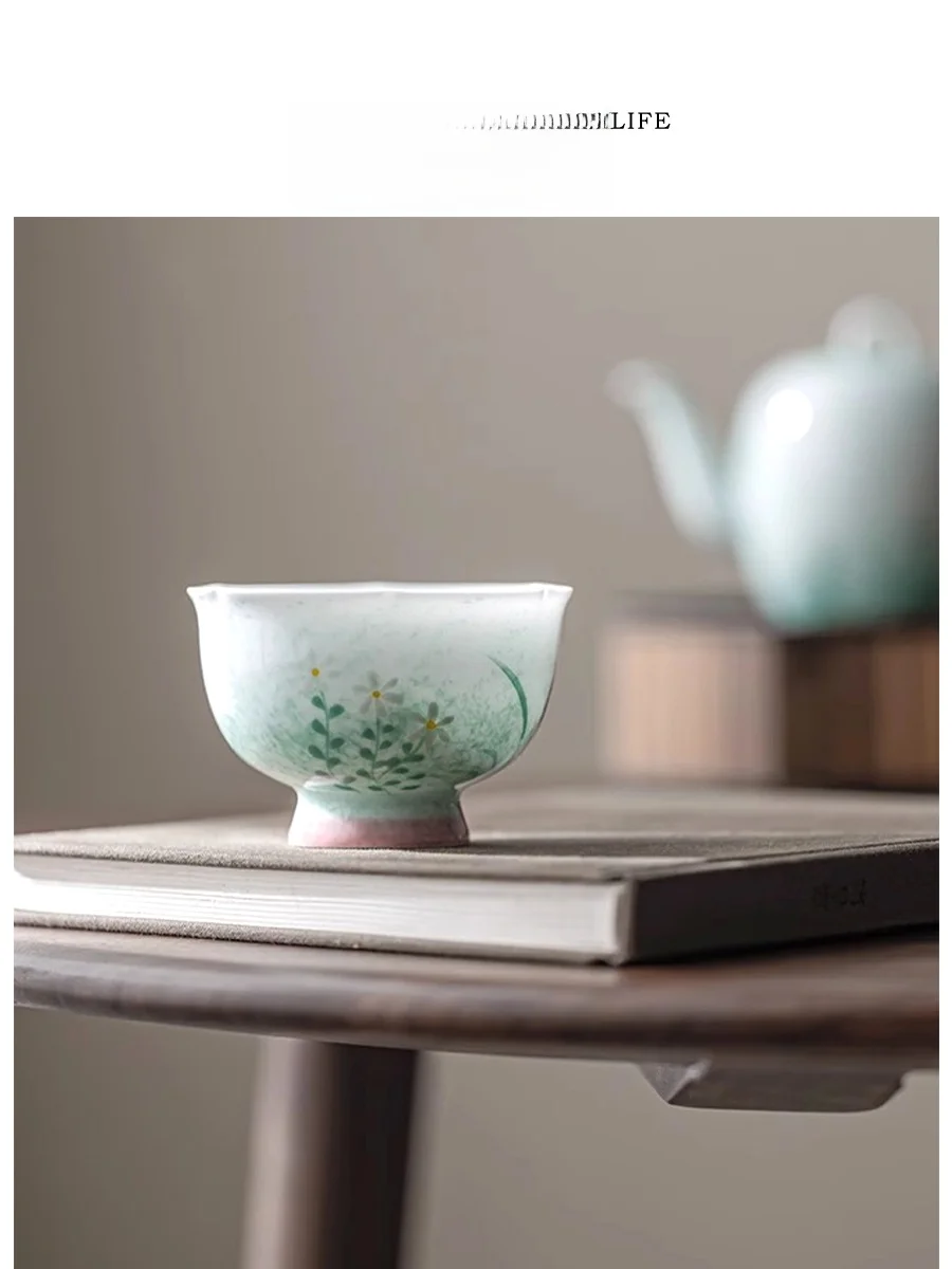 Tlife Single Cerc Tea Cup Hand-Painted White Porcelain Petal Owner Cup for Home Use Chinese Sle Countryside Flavor
Tlife Single Cerc Tea Cup Hand-Painted White Porcelain Petal Owner Cup for Home Use Chinese Sle Countryside Flavor