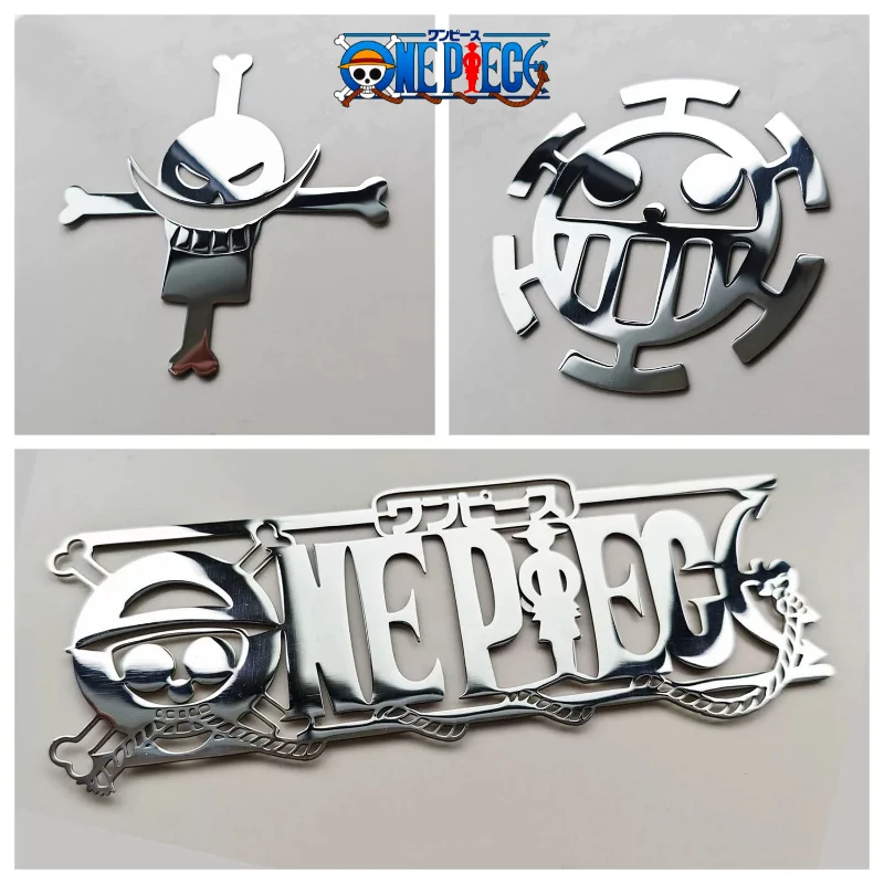 Cartoon anime One Piece logo 3D sticker, personalized car modification decoration sticker, metal mirror material
Cartoon anime One Piece logo 3D sticker, personalized car modification decoration sticker, metal mirror material
