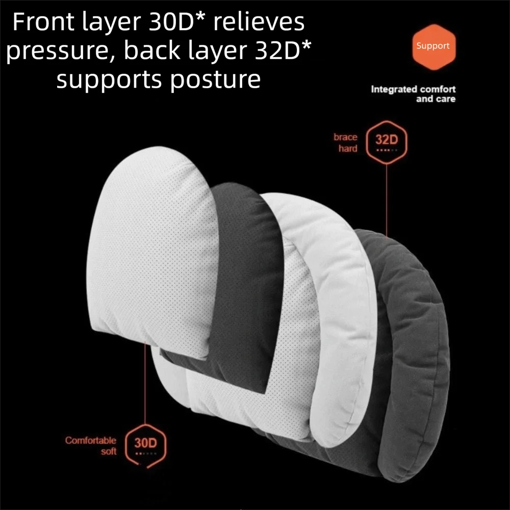 Breathable Surface Double Layer Lumbar Support Cushion Curved Shape Layered Inner Padding Car Seat Back Waist Support Pillow
Breathable Surface Double Layer Lumbar Support Cushion Curved Shape Layered Inner Padding Car Seat Back Waist Support Pillow
