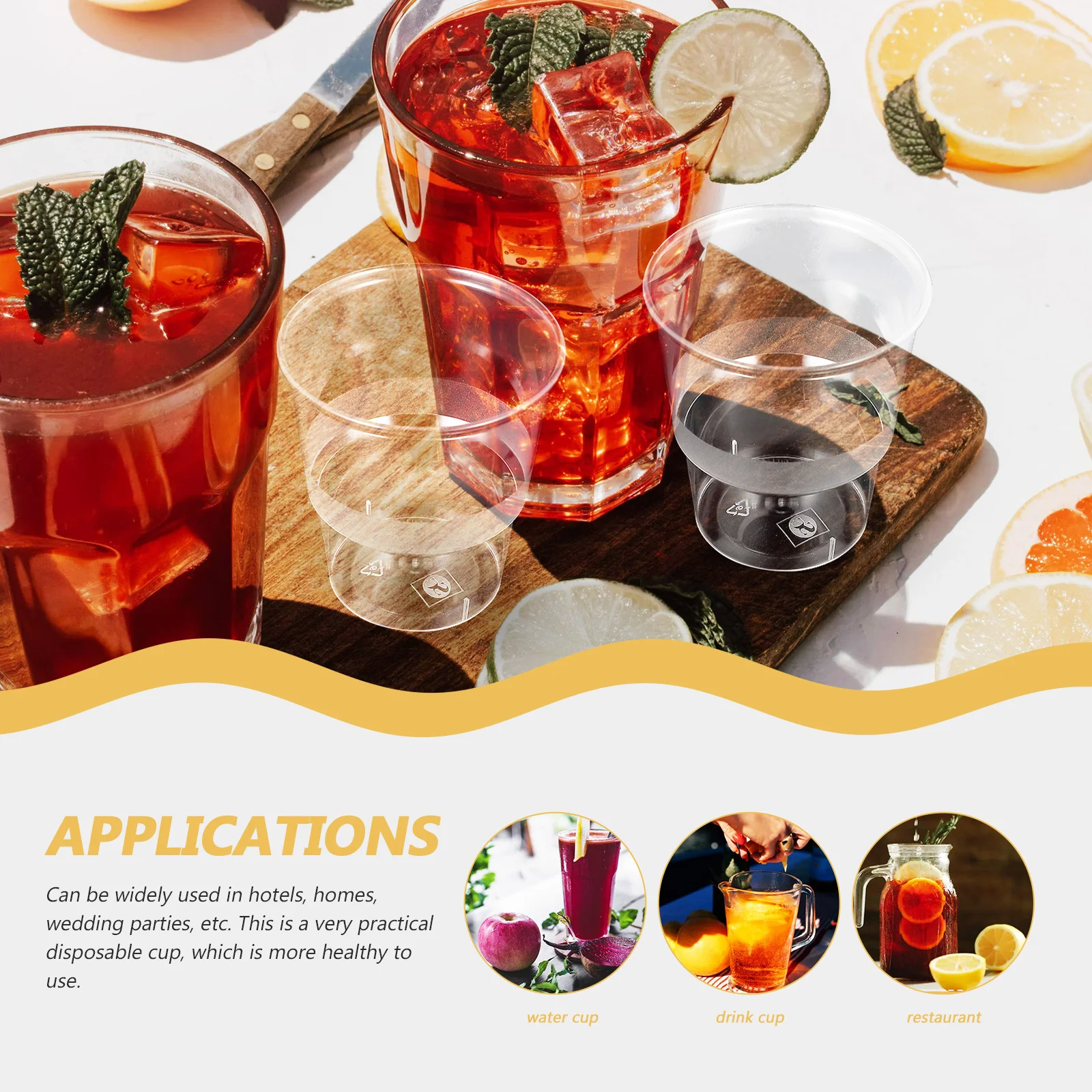 40Pcs Clear Plastic Cups Disposable Safe Smooth Gentle Practical for Multiple Uses Clear Plastic Cups Drinking Cups,
40Pcs Clear Plastic Cups Disposable Safe Smooth Gentle Practical for Multiple Uses Clear Plastic Cups Drinking Cups,