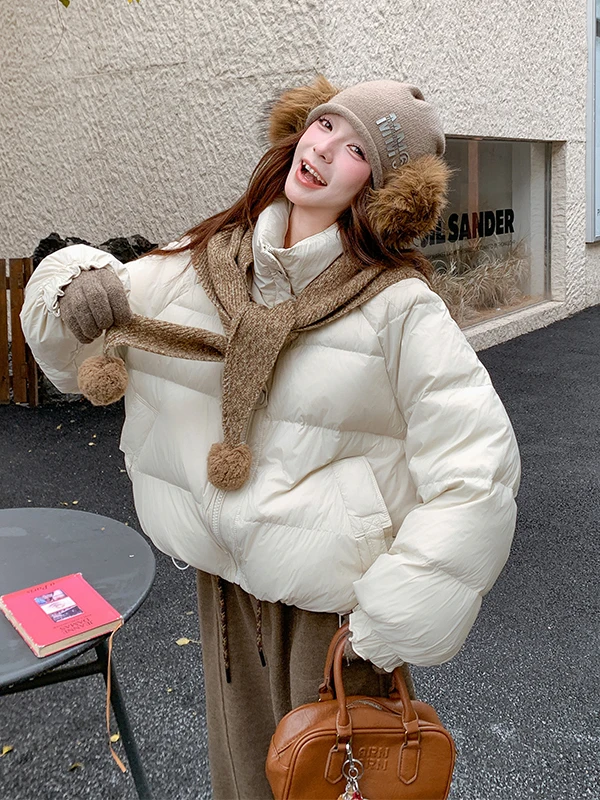 Вязаная куртка-пуховик из искусственного пуха, белая, женская, зимняя, модная, повседневная, с застежкой-молнией, с эффектом омоложения
Вязаная куртка-пуховик из искусственного пуха, белая, женская, зимняя, модная, повседневная, с застежкой-молнией, с эффектом омоложения