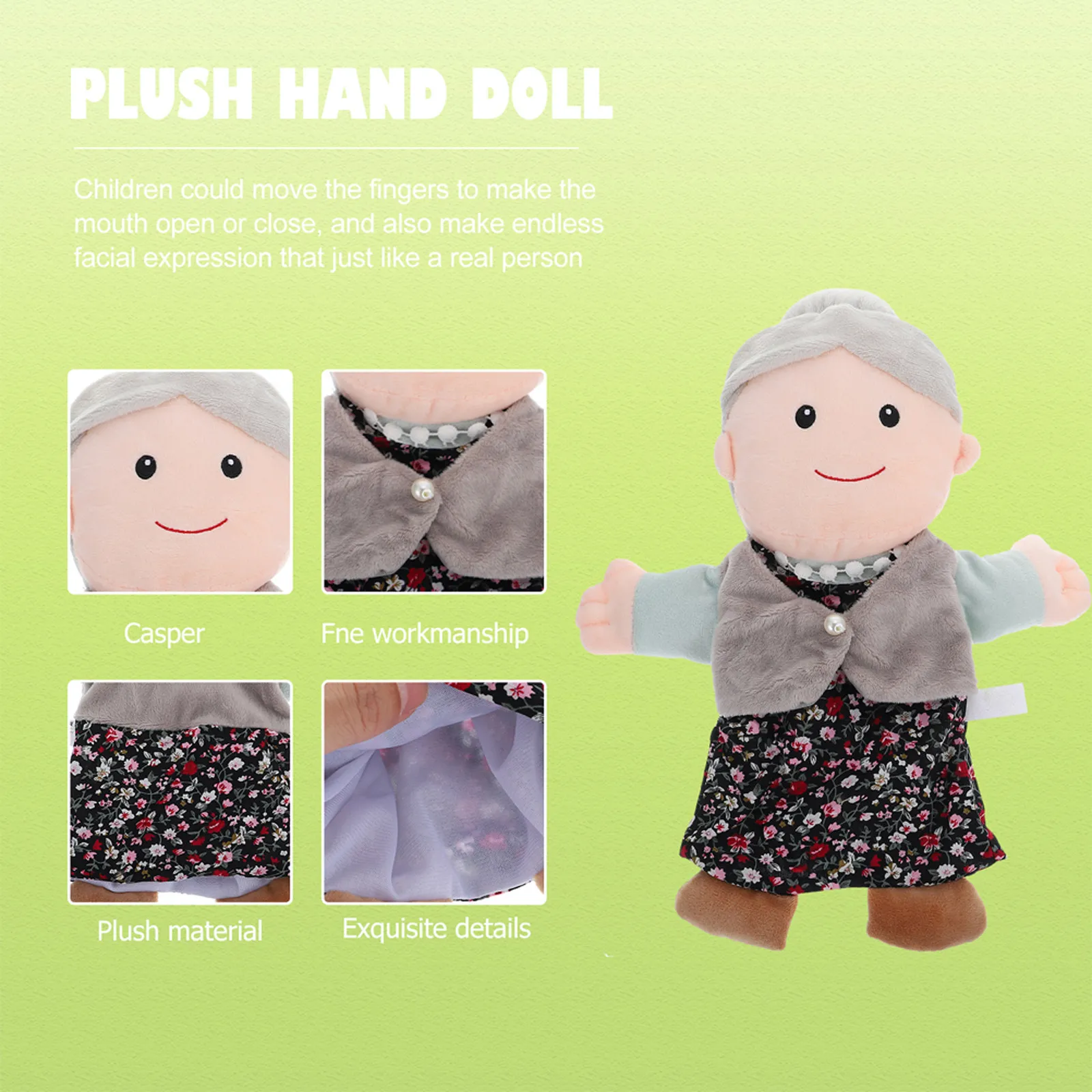 2Pcs Hand Puppet Set Storytelling Educational Figure Puppet for Children Enhance Imagination Parent Child Interaction
2Pcs Hand Puppet Set Storytelling Educational Figure Puppet for Children Enhance Imagination Parent Child Interaction