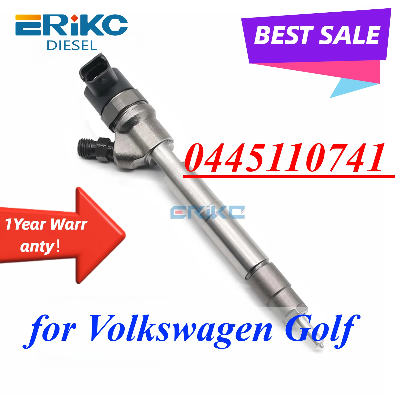 0445110741 New Diesel Fuel Sprayer 04L130277AE Common Rail Fuel Injector 0 445 110 741 Injection Assy for Volkswagen Golf
0445110741 New Diesel Fuel Sprayer 04L130277AE Common Rail Fuel Injector 0 445 110 741 Injection Assy for Volkswagen Golf