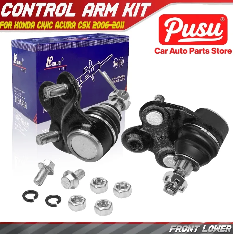 PUSU 2pcs Front Lower Side Ball Joint for Honda Civic Acura CSX 06-2011 51220-SNA-A02 51220-SNA-A03 52130-SNA-A02 52130-SNA-A03
PUSU 2pcs Front Lower Side Ball Joint for Honda Civic Acura CSX 06-2011 51220-SNA-A02 51220-SNA-A03 52130-SNA-A02 52130-SNA-A03