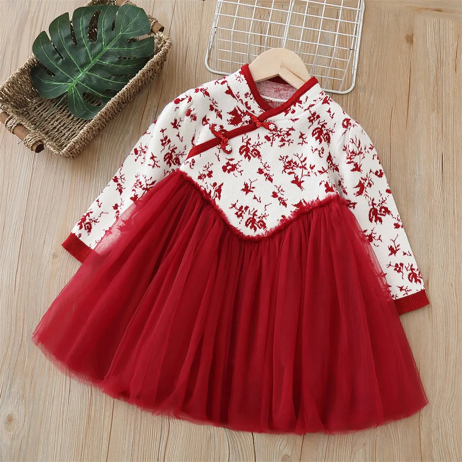 Girls Knitted Dresses Spring Autumn Children Woolen Jersey Sweaters Dress For Baby Girl Christmas Clothes Kids Princess Costume
Girls Knitted Dresses Spring Autumn Children Woolen Jersey Sweaters Dress For Baby Girl Christmas Clothes Kids Princess Costume