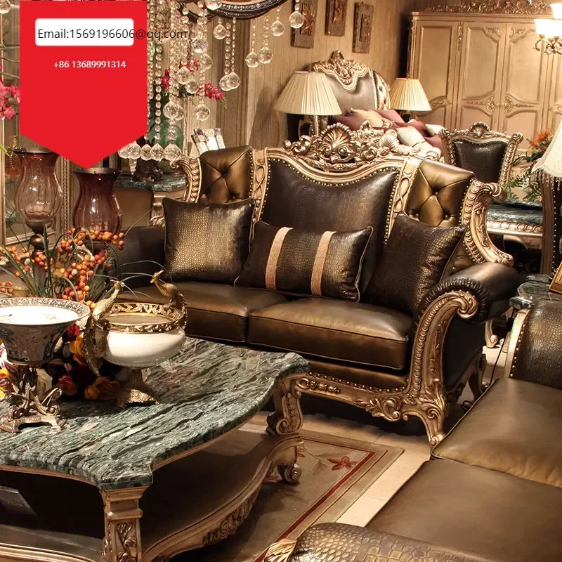 Custom made furniture European solid wood American leather Hotel Villa Club Office sofa
Custom made furniture European solid wood American leather Hotel Villa Club Office sofa