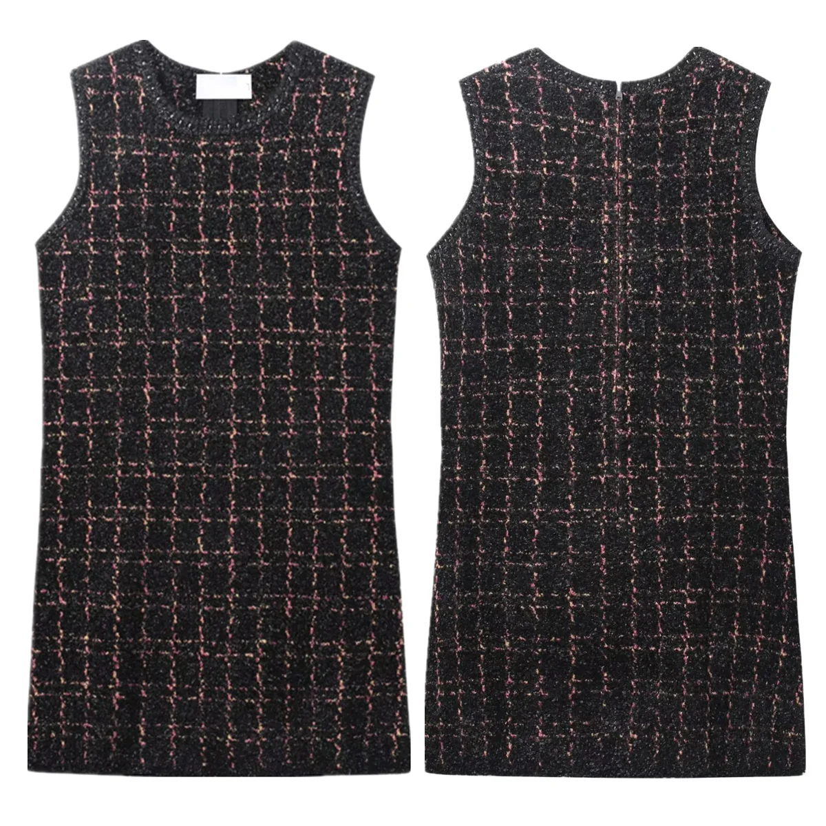 Dave&Di Woman Clothing French Elegant Tweed Tank Dress Party Dresses Womens dresses Vestidos Minimalist Textured Knitted Dress
Dave&Di Woman Clothing French Elegant Tweed Tank Dress Party Dresses Womens dresses Vestidos Minimalist Textured Knitted Dress