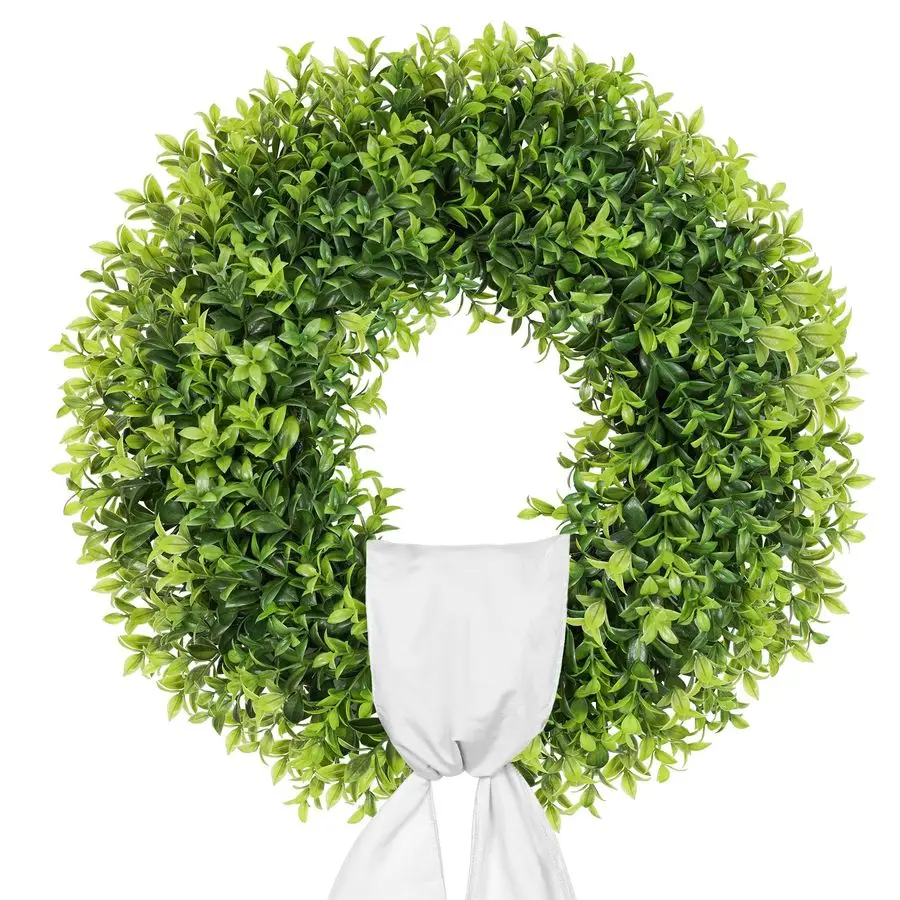 22 Inch Artificial Boxwood Wreaths for Front Door, Summer Door Wreath with Sash, Spring Green Wreath Weatherproof for Wall Windo
22 Inch Artificial Boxwood Wreaths for Front Door, Summer Door Wreath with Sash, Spring Green Wreath Weatherproof for Wall Windo