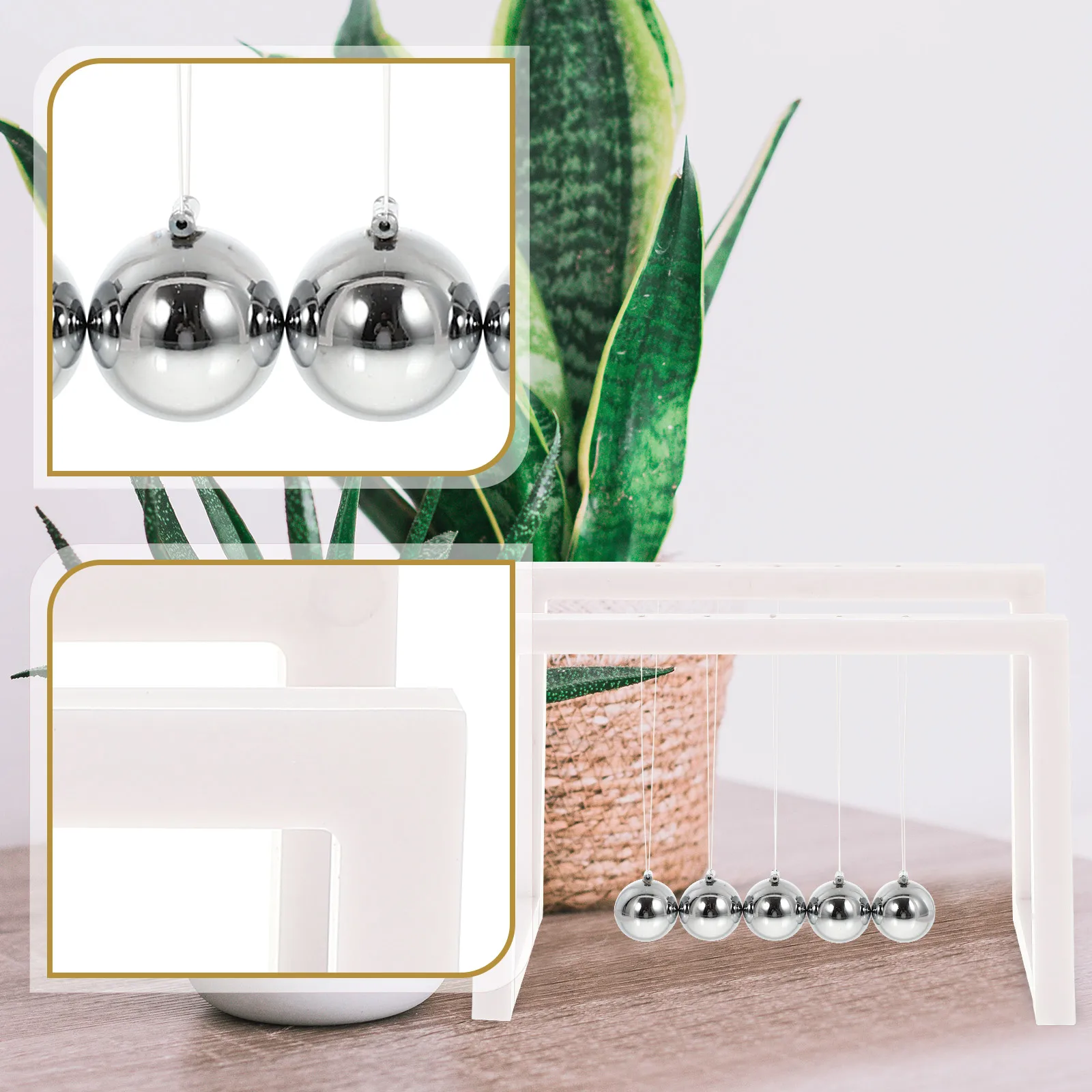 Ornament Energy Conservation Newton Balance Ball Indoor Desk Decoration White Office Accessories
Ornament Energy Conservation Newton Balance Ball Indoor Desk Decoration White Office Accessories