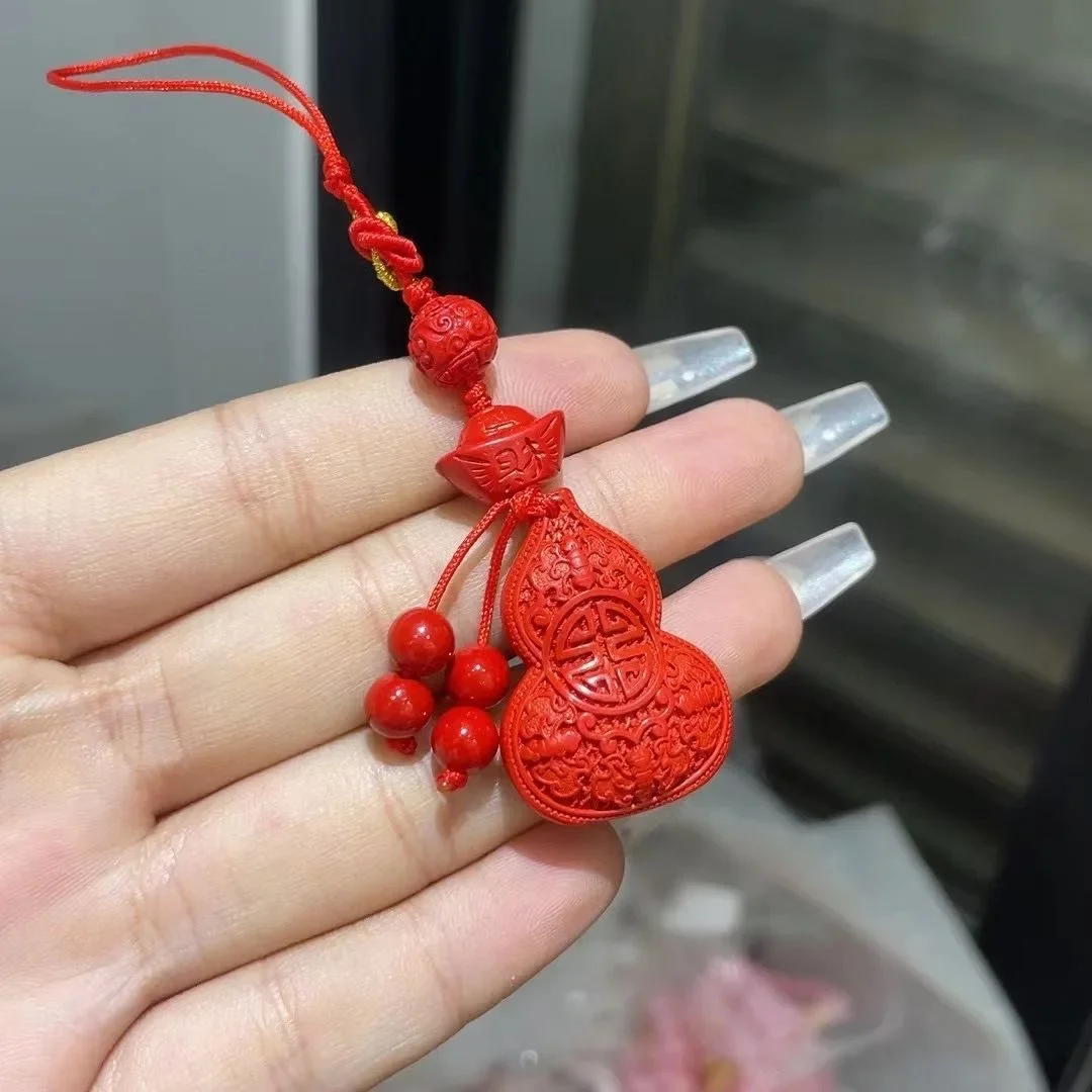 Emperor Sand Cinnabar Lucky Gourd Pendant Mobile Phone Chain, Men's and Women's Red Sand Exquisite Pendant
Emperor Sand Cinnabar Lucky Gourd Pendant Mobile Phone Chain, Men's and Women's Red Sand Exquisite Pendant