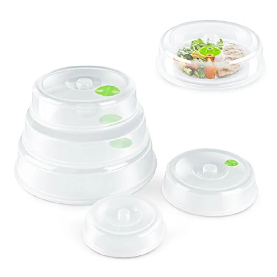 Microwave Plate Covers Set of 5 - BPA-Free Microwave Cover with Adjustable Steam Vent, Dishwasher Safe Microwave Splatter Cover
Microwave Plate Covers Set of 5 - BPA-Free Microwave Cover with Adjustable Steam Vent, Dishwasher Safe Microwave Splatter Cover