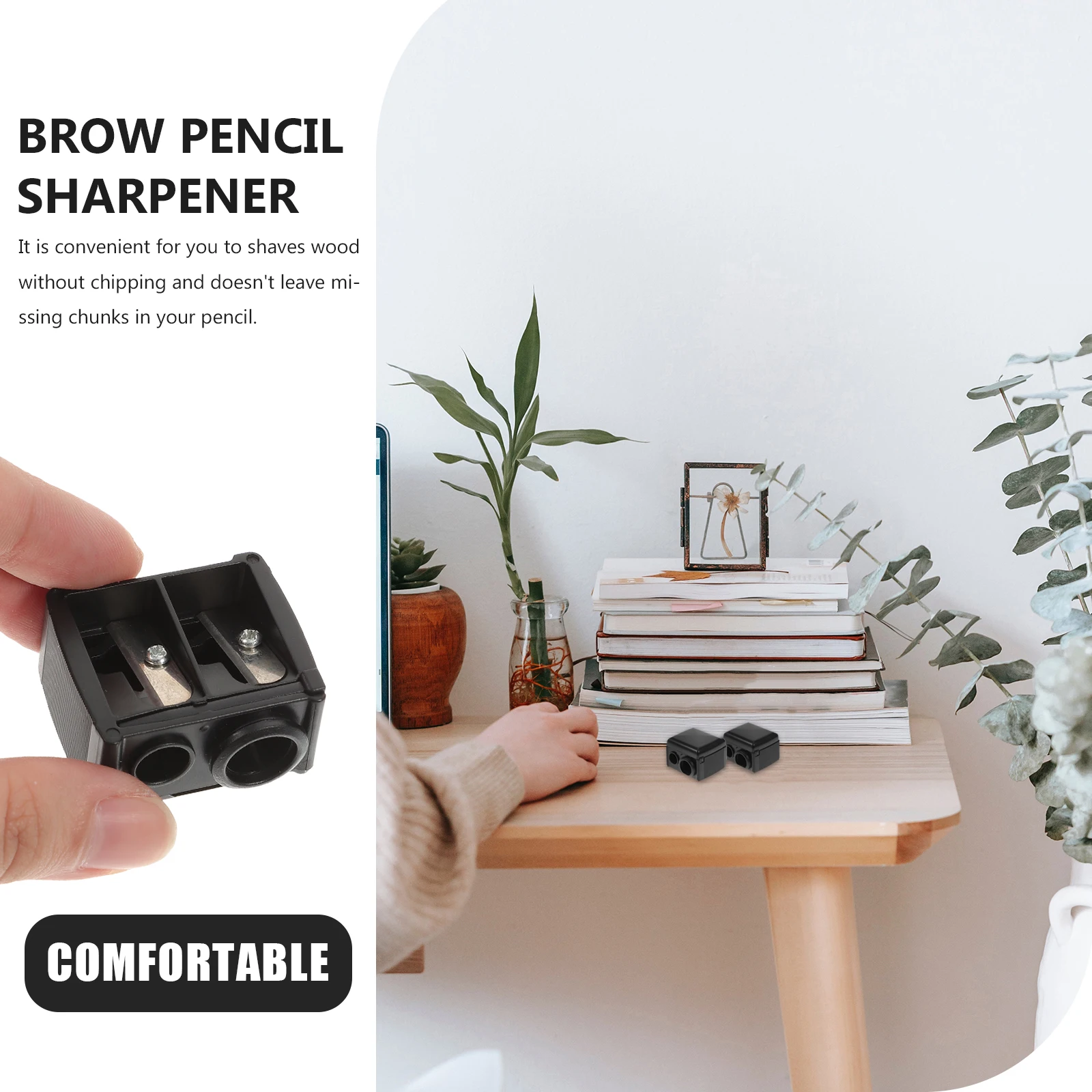 4Pcs Lightweight Eyebrow Pencil Sharpener Eyeliner Shaver Portable Cosmetic Accessory Black
4Pcs Lightweight Eyebrow Pencil Sharpener Eyeliner Shaver Portable Cosmetic Accessory Black
