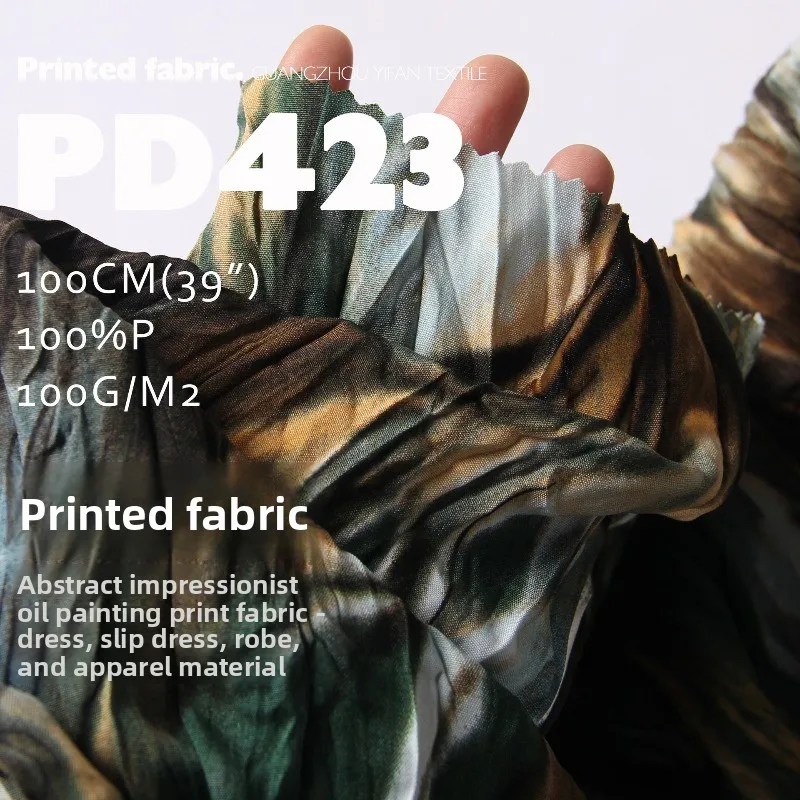 Spring Summer Crushed Printed Fabric for Fashion Dress Robe Clothing Cloth Handmade Diy By The Meter Sewing Material
Spring Summer Crushed Printed Fabric for Fashion Dress Robe Clothing Cloth Handmade Diy By The Meter Sewing Material