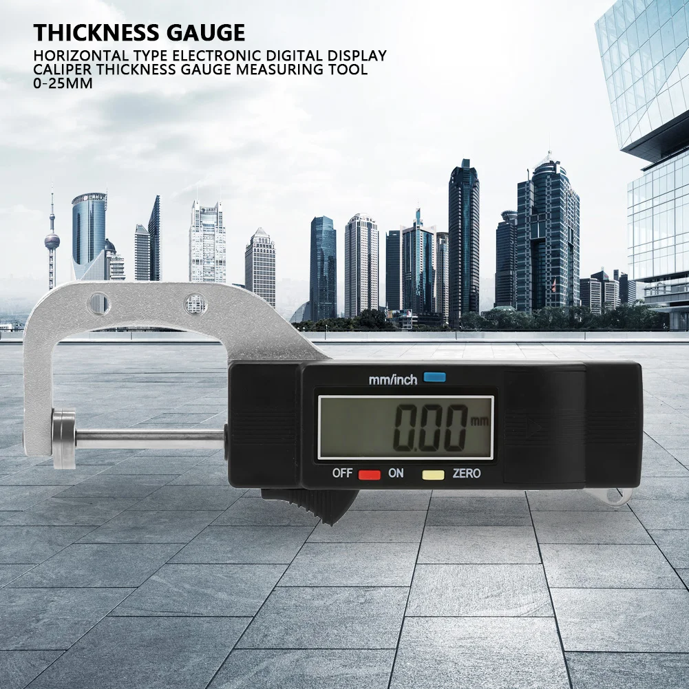 Digital Thickness Gauge Thickness Gauge Horizontal Type Electronic Digital Display Caliper Thickness Gauge Measuring Tool 0-25mm
Digital Thickness Gauge Thickness Gauge Horizontal Type Electronic Digital Display Caliper Thickness Gauge Measuring Tool 0-25mm