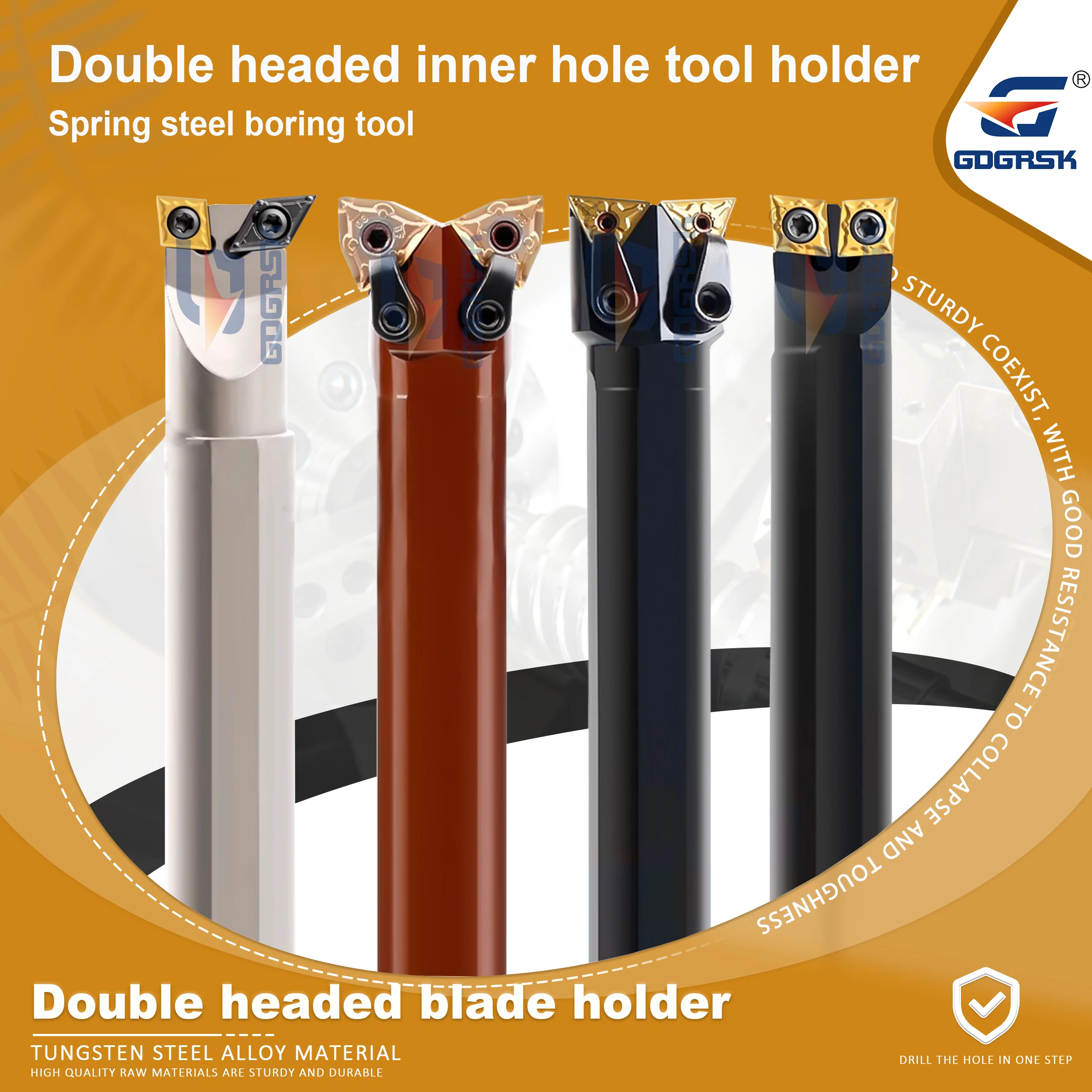 1PCS Spring Steel Double Head Tool Holder S16Q-SCLCR06R S16Q-SCLCR06H S16Q-SCLCR06L CNC Lathe Outer Circular Inner Hole Tool Rod
1PCS Spring Steel Double Head Tool Holder S16Q-SCLCR06R S16Q-SCLCR06H S16Q-SCLCR06L CNC Lathe Outer Circular Inner Hole Tool Rod