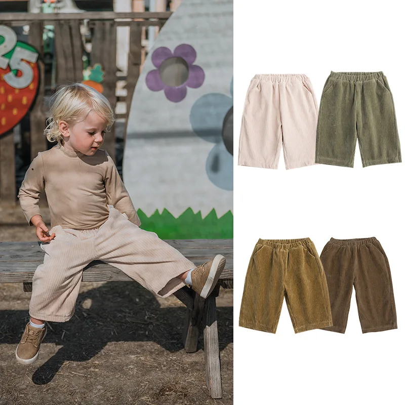 Spring Autumn Solid Kids Pants Soft Baby Boys Girls Trousers Toddler Loose Casual Pants Baby Clothes Corduroy Pants
Spring Autumn Solid Kids Pants Soft Baby Boys Girls Trousers Toddler Loose Casual Pants Baby Clothes Corduroy Pants