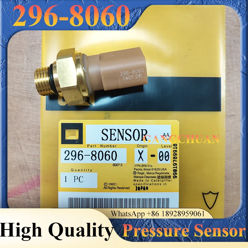 High Quality 296-8060 2968060 Oil Pressure Sensor Switch for E324D E336D E345D C7 C9 Engine Excavator Parts
High Quality 296-8060 2968060 Oil Pressure Sensor Switch for E324D E336D E345D C7 C9 Engine Excavator Parts