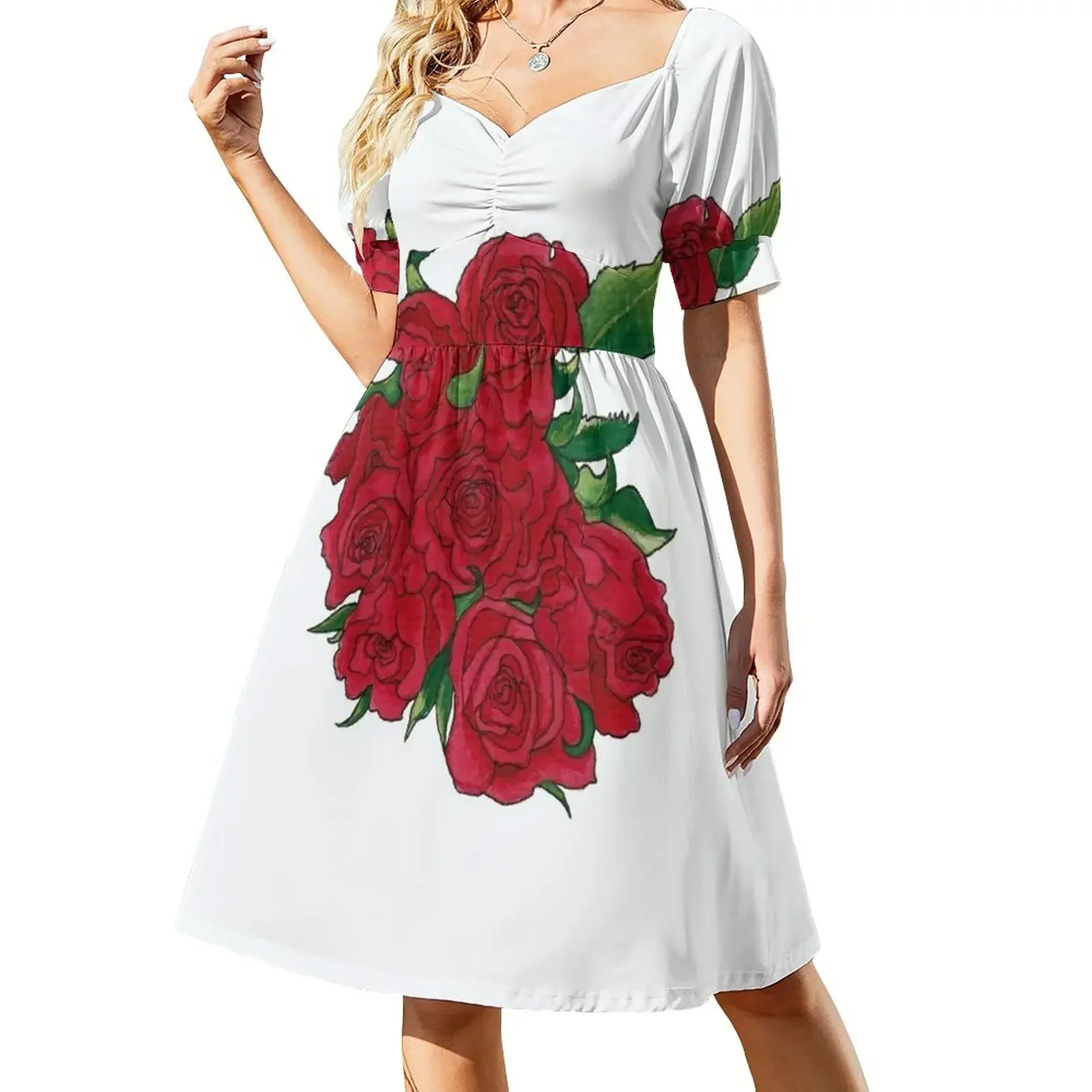 Roses are Red Short-Sleeved Dress dresses for women dresses for special events Dress
Roses are Red Short-Sleeved Dress dresses for women dresses for special events Dress
