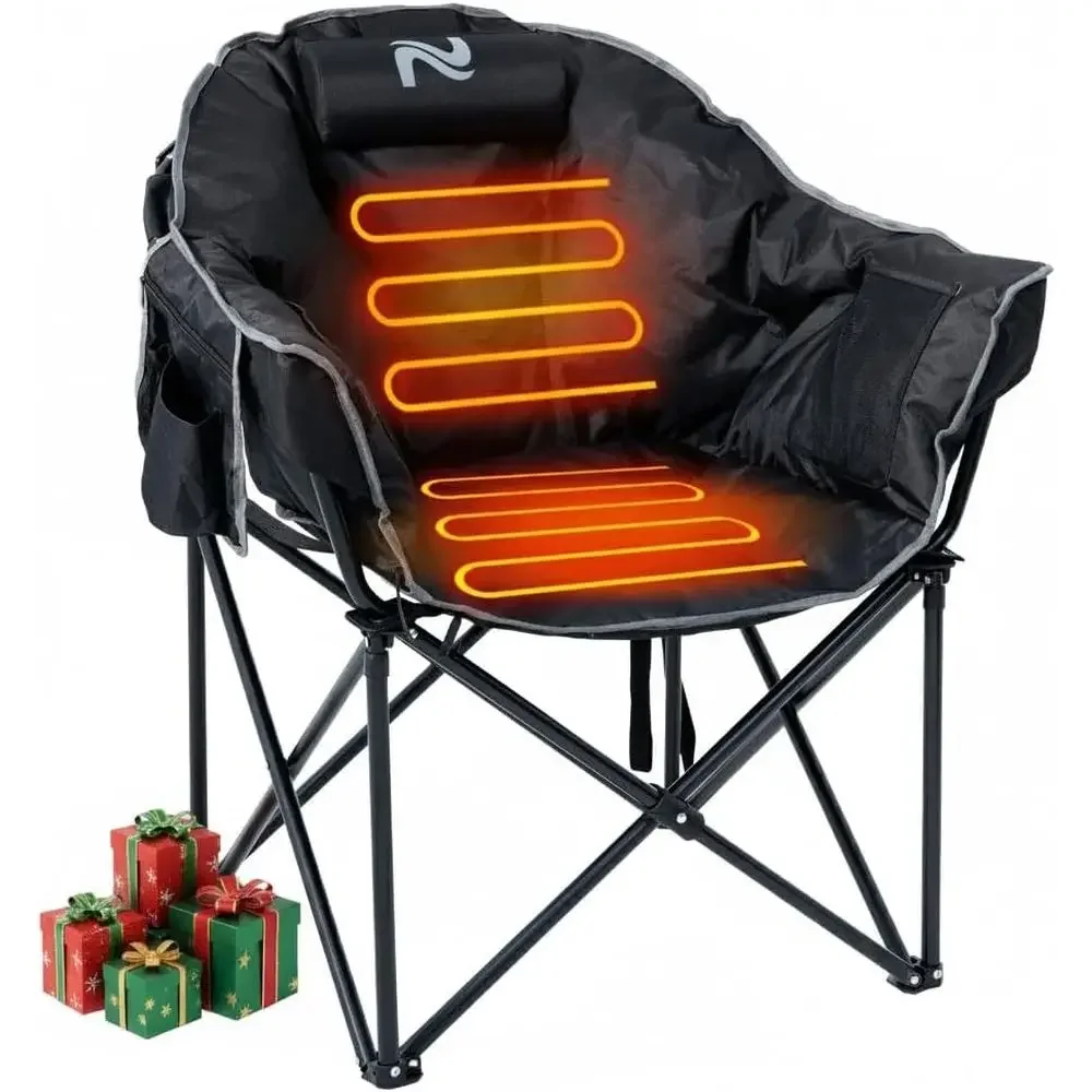 Portable Oversized Heated Chair for Outdoor Adventures, Supports Up to 500 lbs
Portable Oversized Heated Chair for Outdoor Adventures, Supports Up to 500 lbs