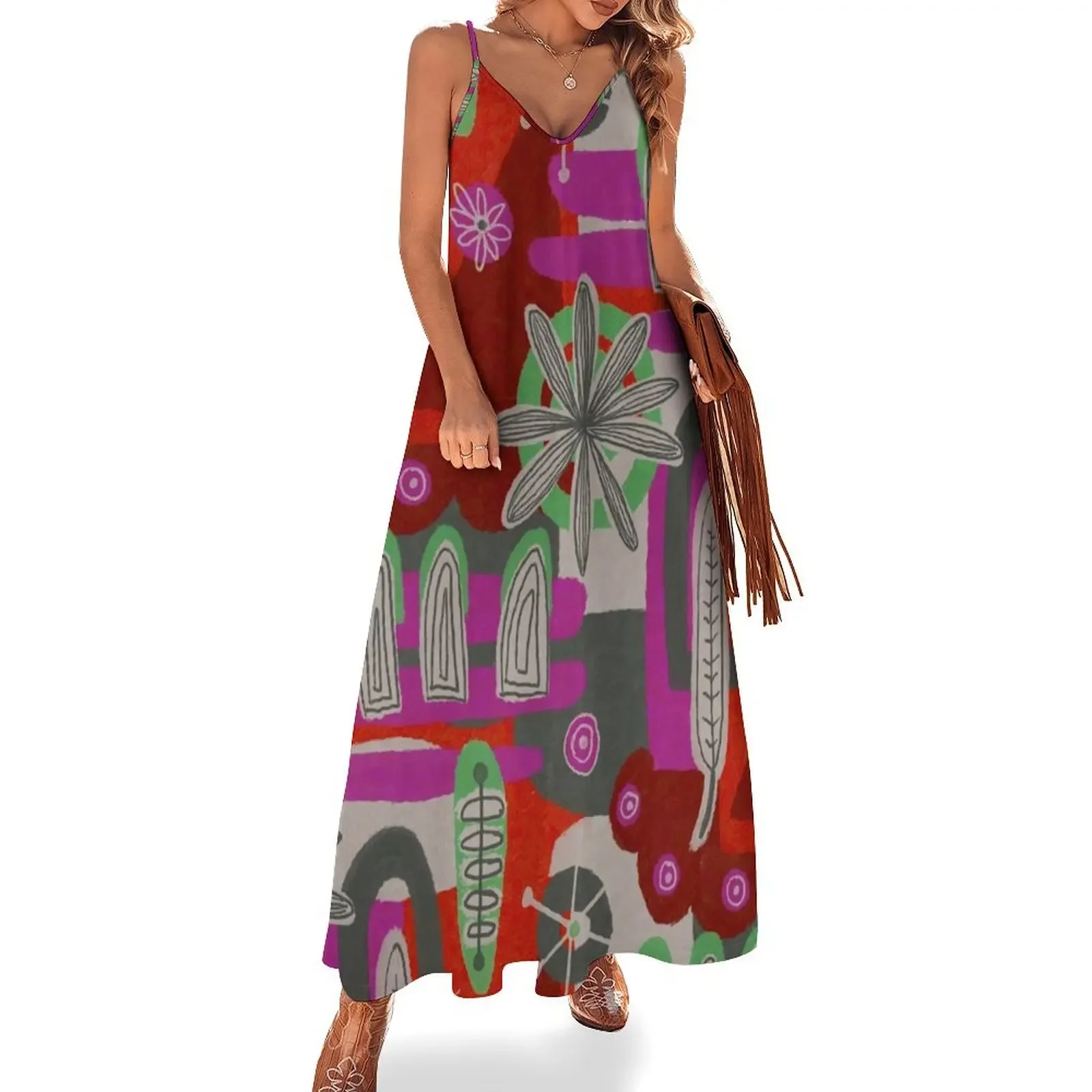Retro Magenta Abstract by Jennifer Geldard Sleeveless Dress summer dress womens 2025 evening dress women summer 2025
Retro Magenta Abstract by Jennifer Geldard Sleeveless Dress summer dress womens 2025 evening dress women summer 2025