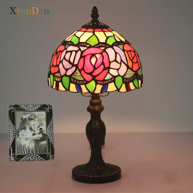 Tifffany Flower Stained Glass Table Lamps for Bedroom Bedside Desk Lamp Dining Room Living Room Decor Retro Iron LED Stand Light
Tifffany Flower Stained Glass Table Lamps for Bedroom Bedside Desk Lamp Dining Room Living Room Decor Retro Iron LED Stand Light