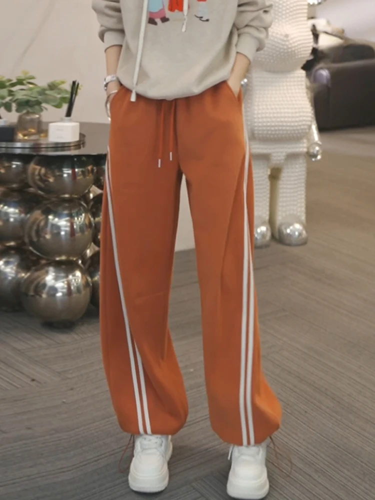 Теплые повседневные брюки Thiened Fce, женские прямые спортивные брюки с высокой талией, свободные спортивные штаны, осень-зима
Теплые повседневные брюки Thiened Fce, женские прямые спортивные брюки с высокой талией, свободные спортивные штаны, осень-зима