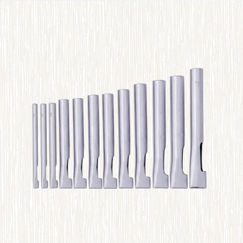 1Set Professional Punch Cutter Kit 12 Sizes 2x6mm to 5x26mm Oval Hollow Punch for Shop DIY Supplies Silver
1Set Professional Punch Cutter Kit 12 Sizes 2x6mm to 5x26mm Oval Hollow Punch for Shop DIY Supplies Silver