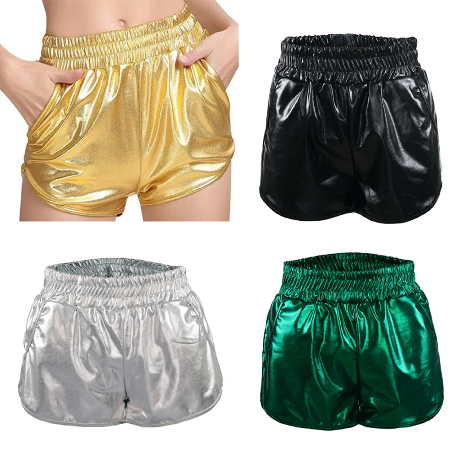 2025 New European And American Women Shorts Hot Pants Sexy Leather Pants Bottom Loose Pocket Elastic Waist Shorts
2025 New European And American Women Shorts Hot Pants Sexy Leather Pants Bottom Loose Pocket Elastic Waist Shorts