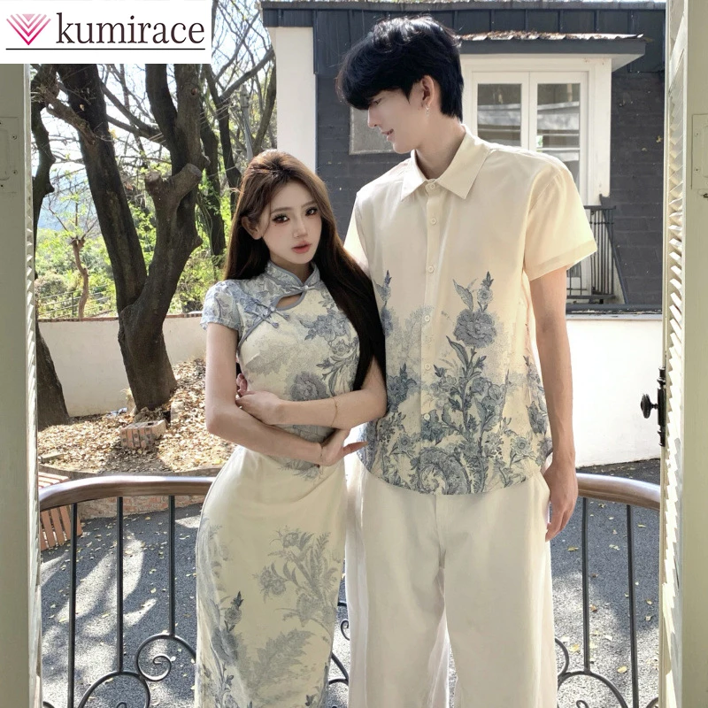 2026 Couple's Spring Real Shot Personalized Slimming Women's New Chinese Style Cheongsam Dress Men's Short Sleeved Shirt
2026 Couple's Spring Real Shot Personalized Slimming Women's New Chinese Style Cheongsam Dress Men's Short Sleeved Shirt