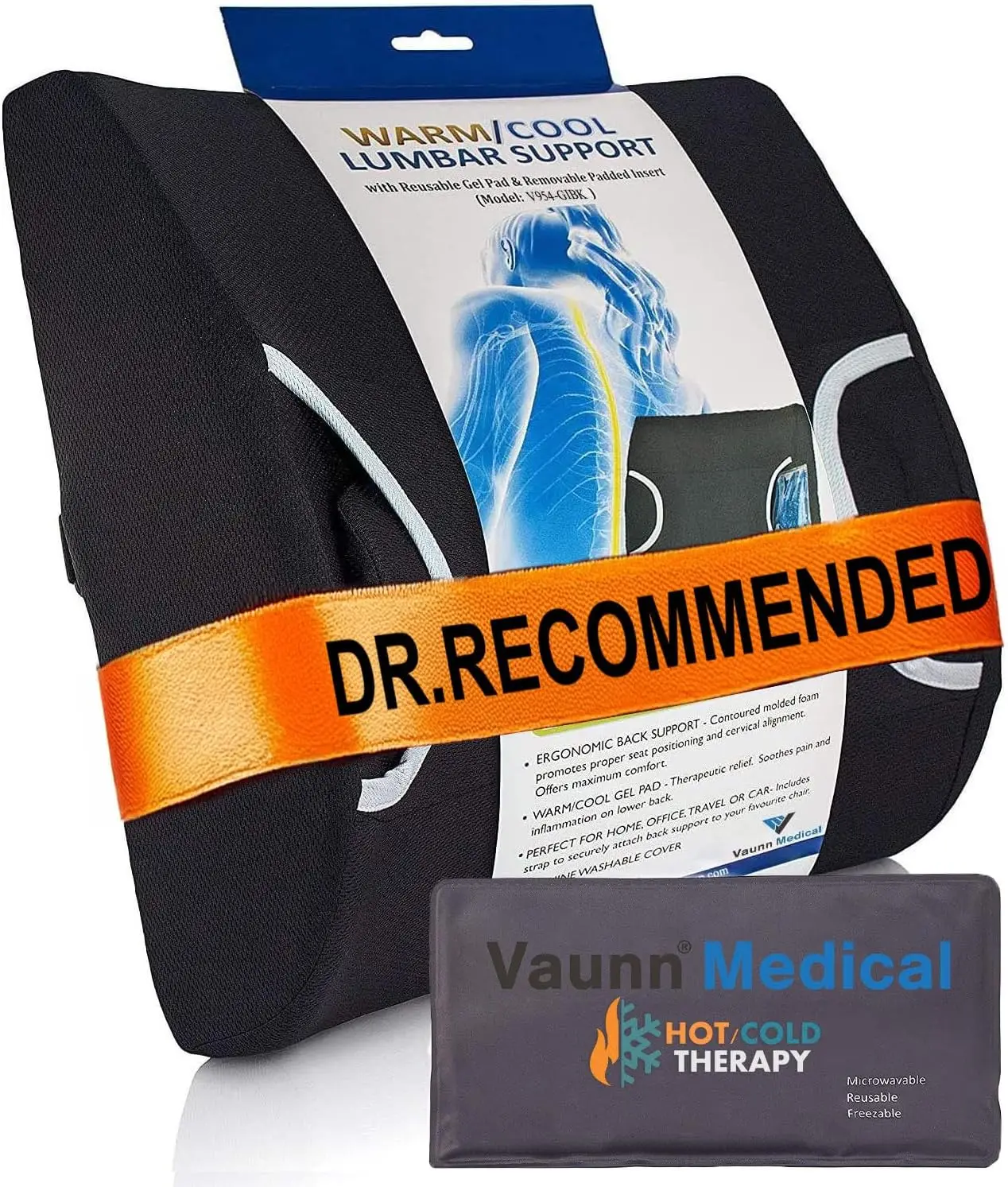 Medical Seat Cushion & Lumbar Back Support Pillow for Office Chair with Removable Firm Insert
Medical Seat Cushion & Lumbar Back Support Pillow for Office Chair with Removable Firm Insert