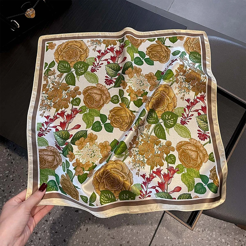 2026 Fashion 100% Real Silk Scarf 53Cm Square Bandelet Women's Silk Yellow Flower Small Scarf Neck Wrap Printed Scarves Kerchief
2026 Fashion 100% Real Silk Scarf 53Cm Square Bandelet Women's Silk Yellow Flower Small Scarf Neck Wrap Printed Scarves Kerchief