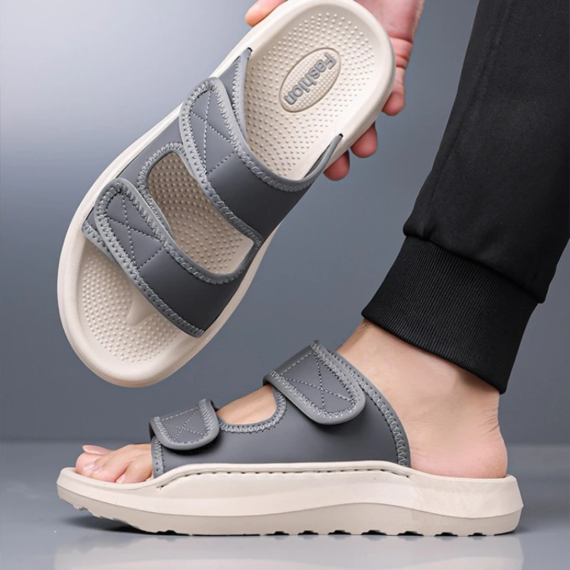 Summer New Shoes for Men Fashion Slippers Thick-soled Casual Slides Outdoor Cool Slip-on Beach Shoes
Summer New Shoes for Men Fashion Slippers Thick-soled Casual Slides Outdoor Cool Slip-on Beach Shoes