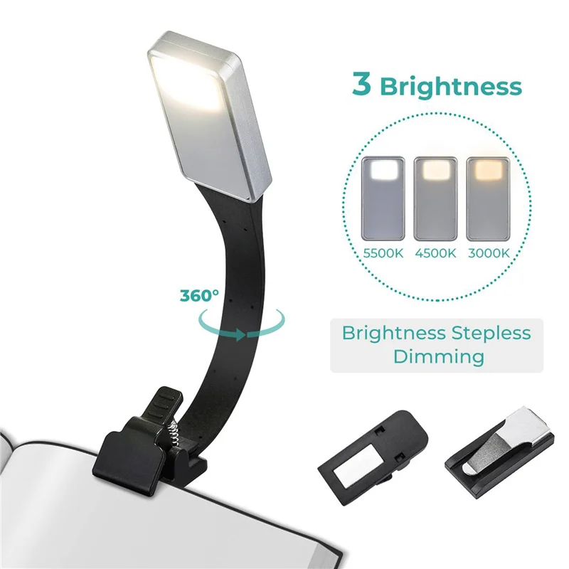 SYW-5X Rechargeable E-Book LED Light For Kindle Paper New USB Reading Lamp Book Light Lamp Clip
SYW-5X Rechargeable E-Book LED Light For Kindle Paper New USB Reading Lamp Book Light Lamp Clip