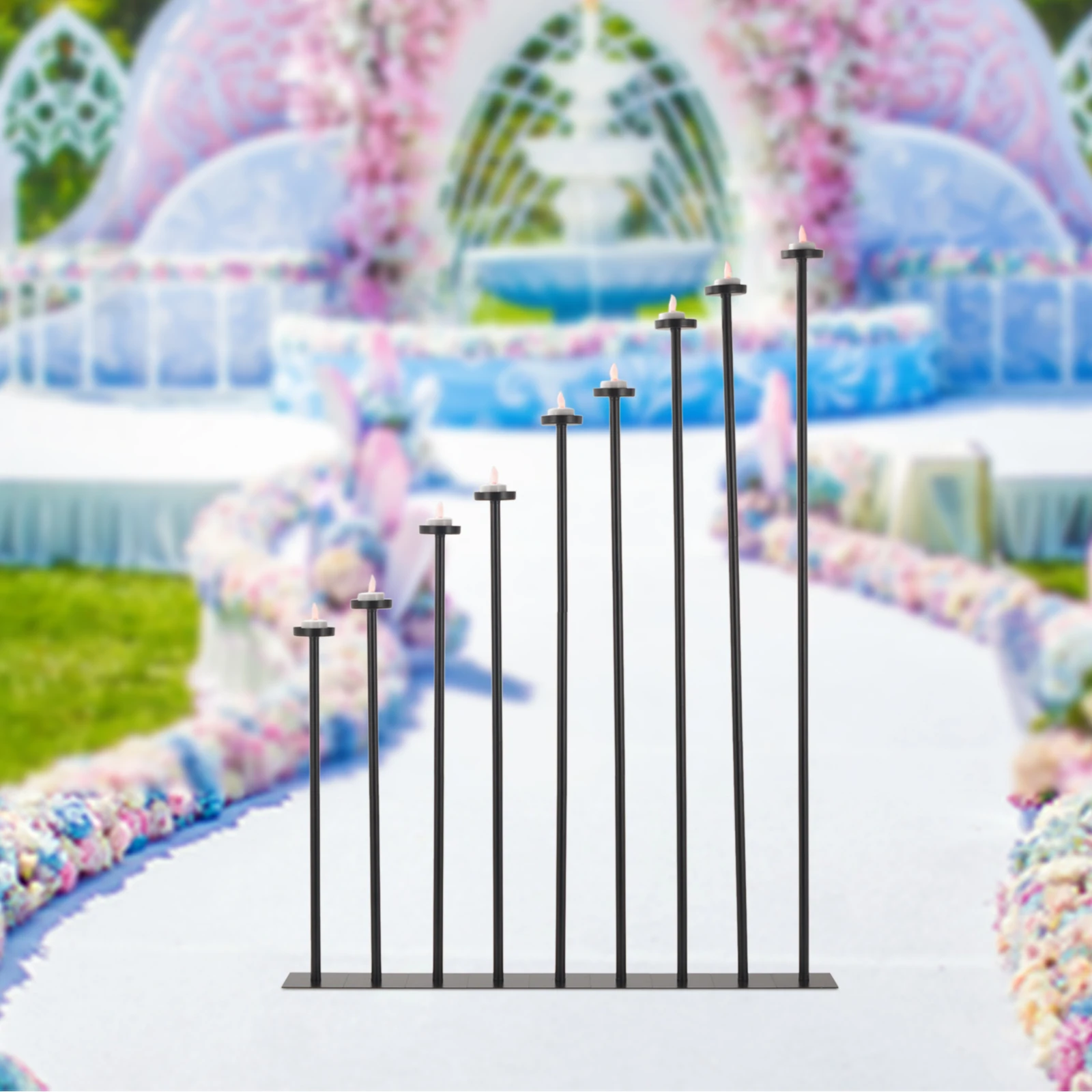 Tall Floor Candle Holders DIY 9 Candelabra 42 Inch Centerpiece for Wedding Decor Using Tealight Set Large with Black Iron
Tall Floor Candle Holders DIY 9 Candelabra 42 Inch Centerpiece for Wedding Decor Using Tealight Set Large with Black Iron