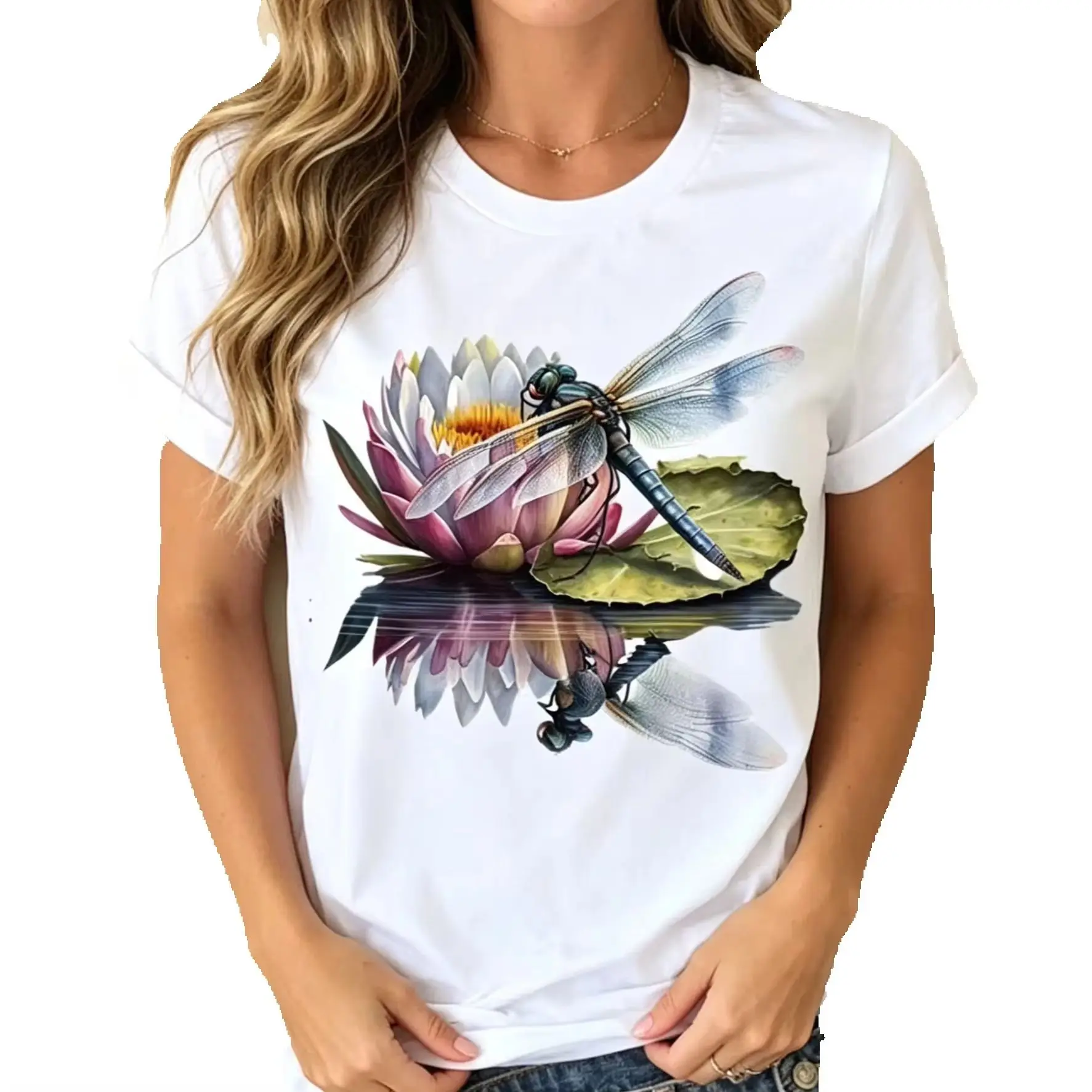 Women's Hot Pink Bird Print round Neck Short Sleeve T-shirt Fashion Trendy Aesthetic Top Summer Polyester Fabric
Women's Hot Pink Bird Print round Neck Short Sleeve T-shirt Fashion Trendy Aesthetic Top Summer Polyester Fabric