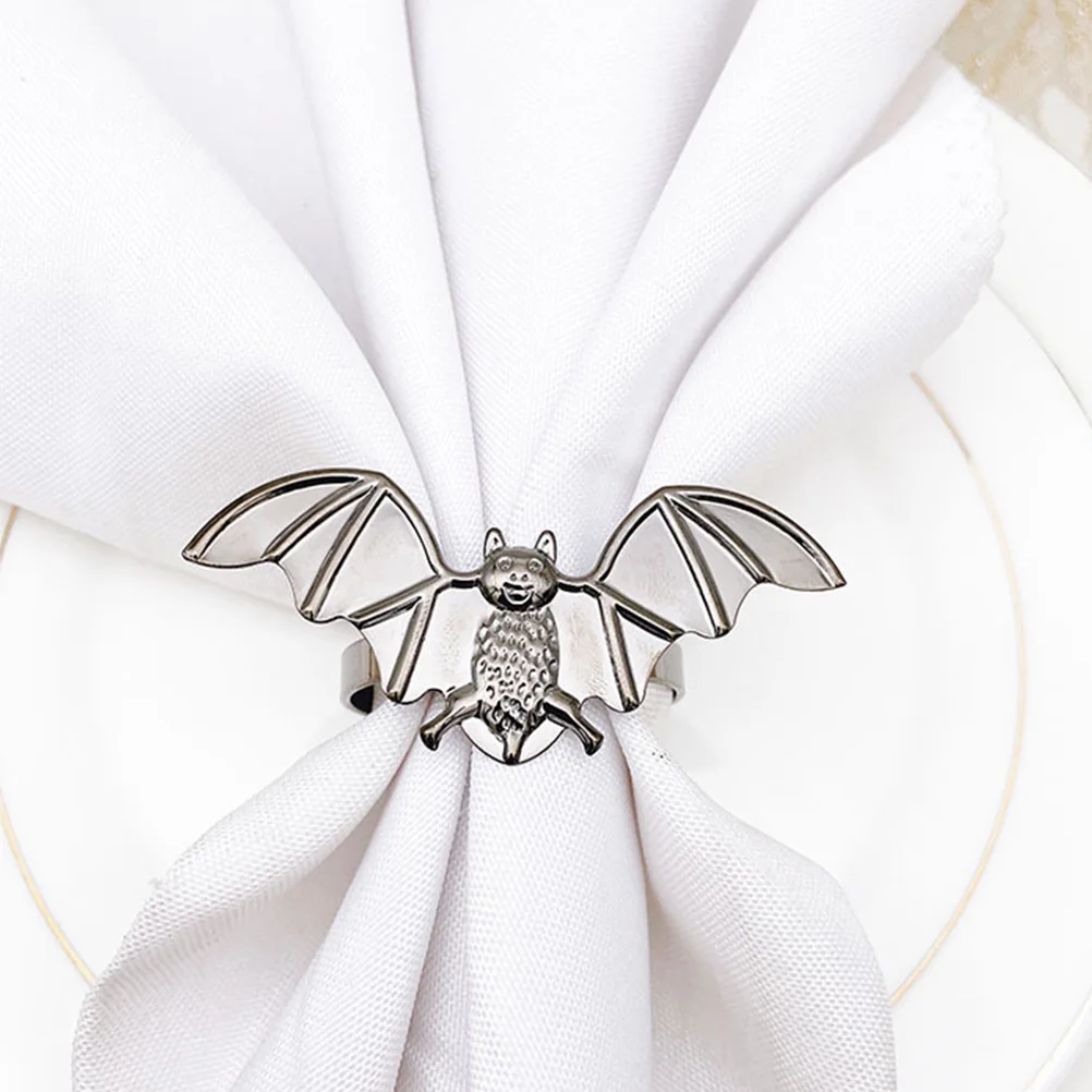 4 Pcs Napkin Holder Buckle for Table Halloween Setting Creative Rings Vintage Accessories Decorative Dinner Black
4 Pcs Napkin Holder Buckle for Table Halloween Setting Creative Rings Vintage Accessories Decorative Dinner Black