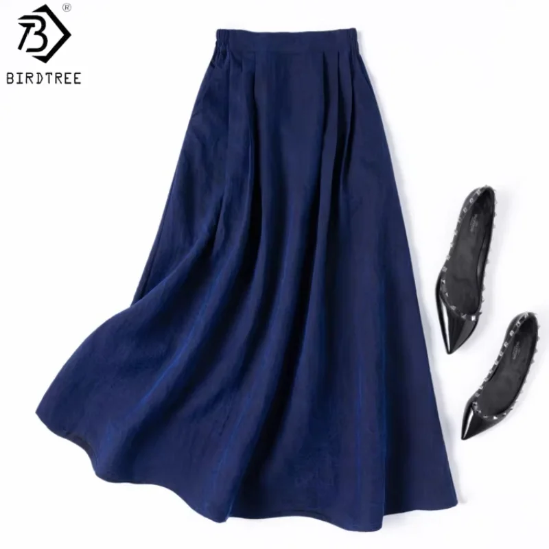 Birdtree, 100% Real Silk Retro Skirt, Women's Craquelure Gambiered Canton Gauze Skirts, Elastic Waist, 2026 Spring New D63928JF
Birdtree, 100% Real Silk Retro Skirt, Women's Craquelure Gambiered Canton Gauze Skirts, Elastic Waist, 2026 Spring New D63928JF