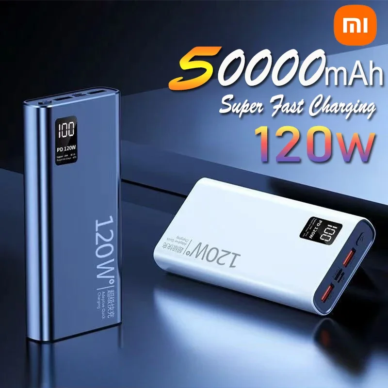 Xiaomi Hot 120 Вт Power Bank высокой емкости 50000 мАч Быстрая зарядка Powerbank Портативное зарядное устройство для iPhone Huawei Samsung
Xiaomi Hot 120 Вт Power Bank высокой емкости 50000 мАч Быстрая зарядка Powerbank Портативное зарядное устройство для iPhone Huawei Samsung