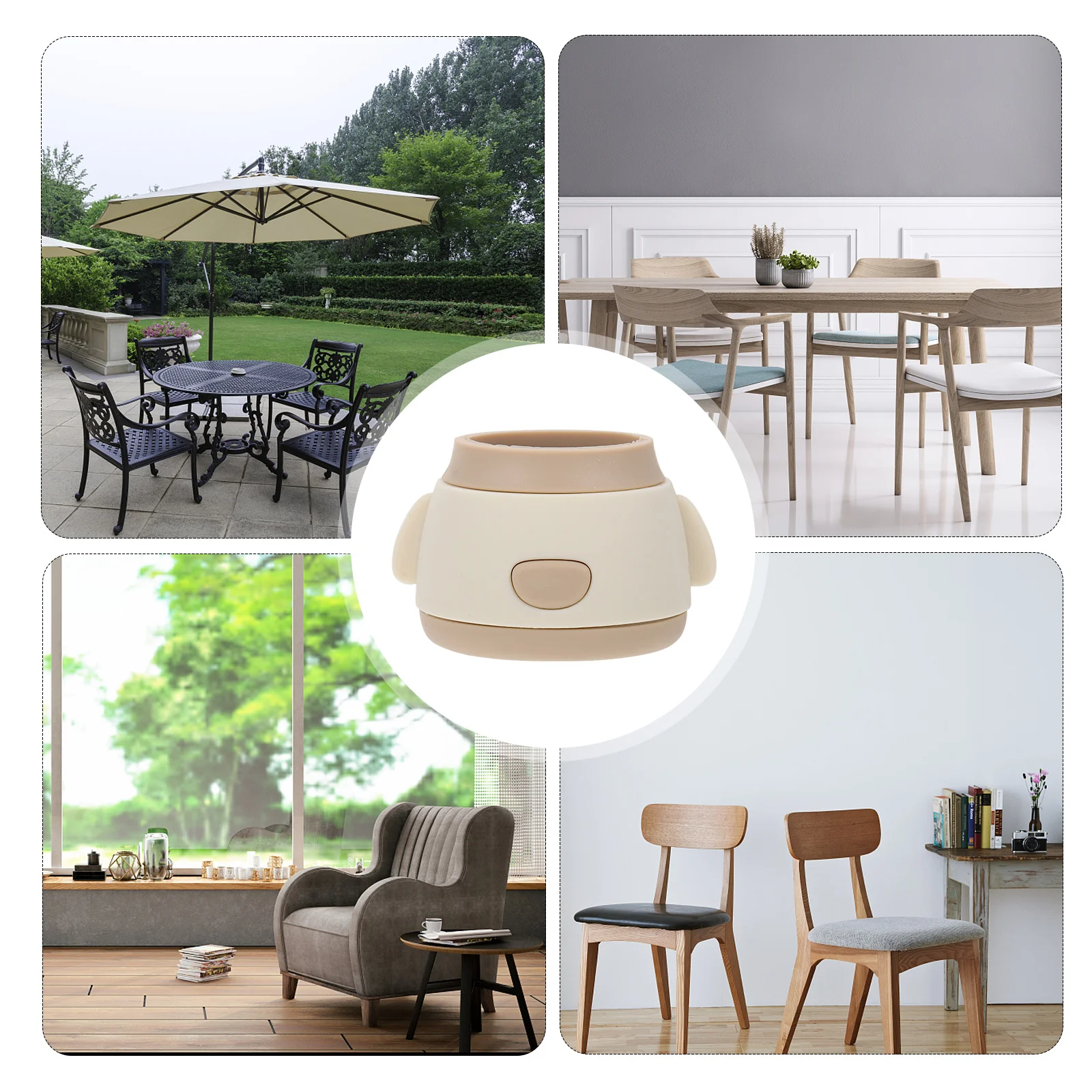 4Pcs Silicone Chair Feet Protectors Chair Leg Covers Non-Slip Furniture Leg Caps Protectors for Chairs Tables Floors Hardwood
4Pcs Silicone Chair Feet Protectors Chair Leg Covers Non-Slip Furniture Leg Caps Protectors for Chairs Tables Floors Hardwood
