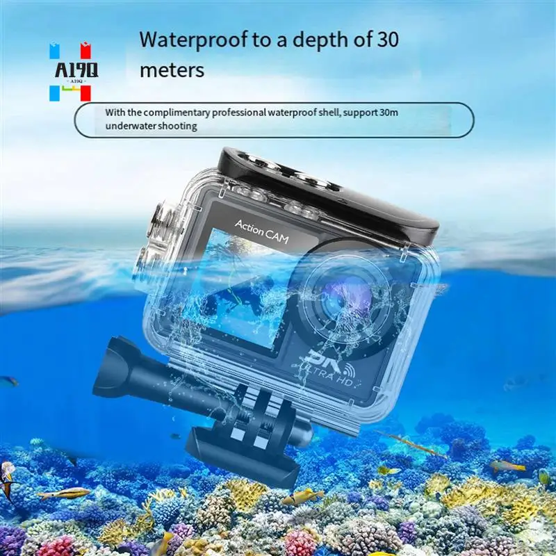 A19Q-Wifi Anti-Shake Action Camera 5K 30FPS Dual Screen 170° Wide Angle 30M Waterproof Sport Camera With Remote Control
A19Q-Wifi Anti-Shake Action Camera 5K 30FPS Dual Screen 170° Wide Angle 30M Waterproof Sport Camera With Remote Control