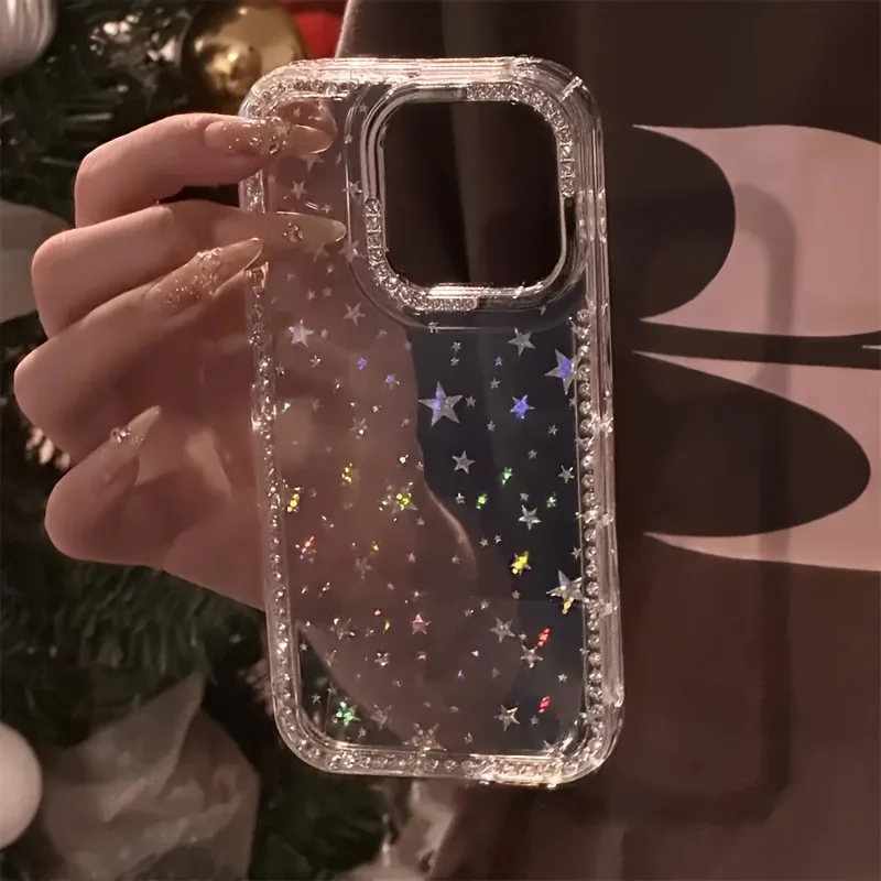New Luxury Rhinestone Fashion Phone Case, Drop-Proof Cover,Suitable for Iphone 17 Pro Max, 17 Air, 16, 15,,14 Plus, 13,,12.11
New Luxury Rhinestone Fashion Phone Case, Drop-Proof Cover,Suitable for Iphone 17 Pro Max, 17 Air, 16, 15,,14 Plus, 13,,12.11