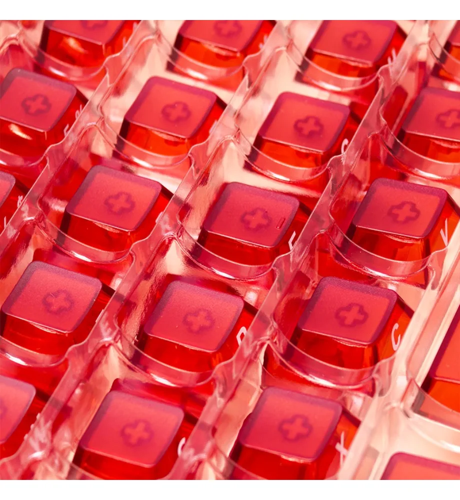 Personalized keycap complete set 119-key PC semi-transparent DIY boneless matte red original side-engraved keycaps
Personalized keycap complete set 119-key PC semi-transparent DIY boneless matte red original side-engraved keycaps
