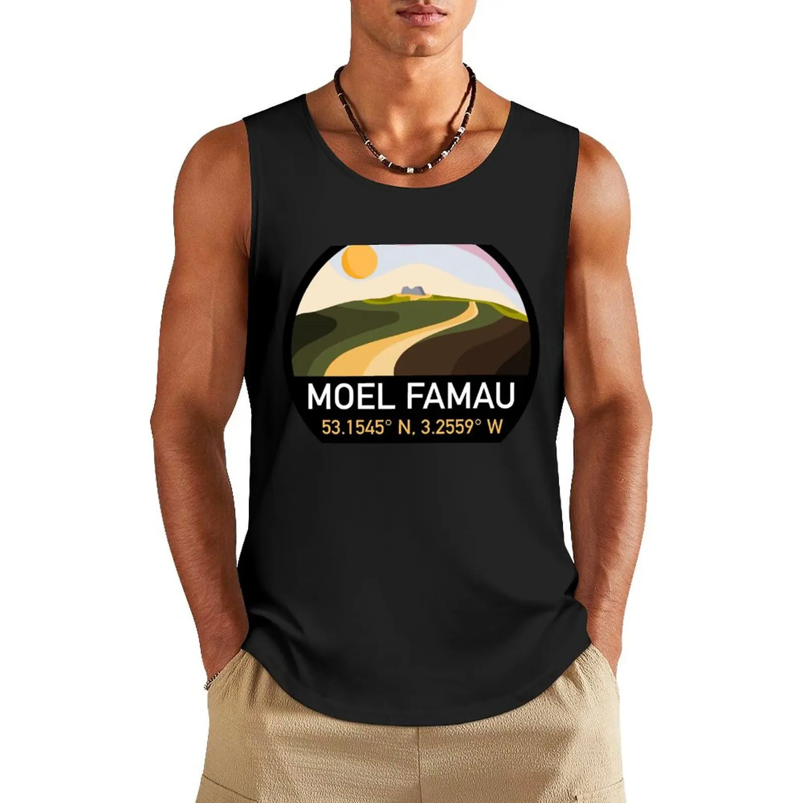 Moel Famau, Flintshire, North Wales Tank Top Men's cotton t-shirt Men's sports t-shirt
Moel Famau, Flintshire, North Wales Tank Top Men's cotton t-shirt Men's sports t-shirt